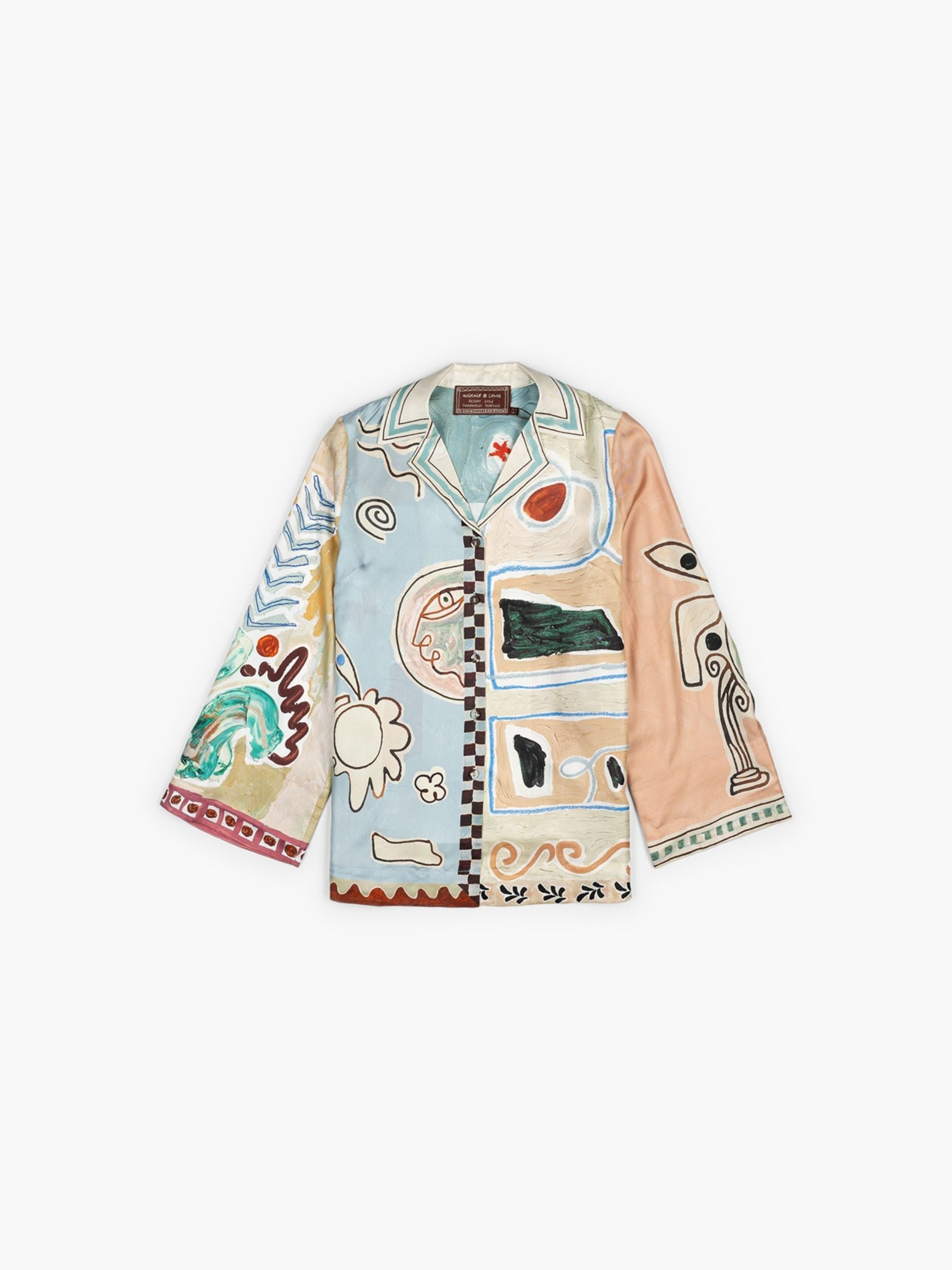 Alemais x LRNCE Michelle Silk Blouse Multi