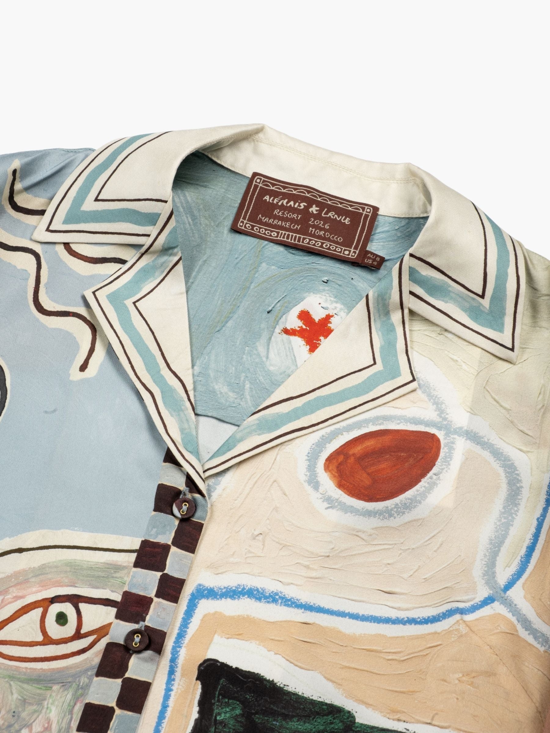 Alemais x LRNCE Michelle Silk Blouse Multi