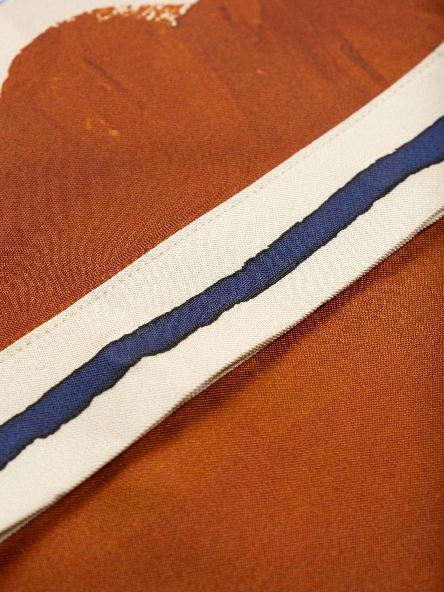 Alemais x LRNCE Soleil D'Amour Silk Blouse Rust