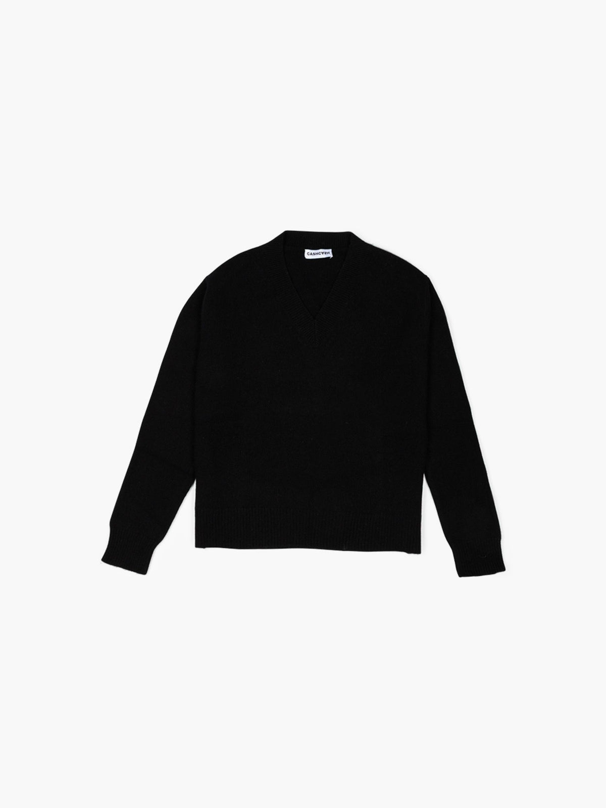 Cashcash Easy V Cashmere Pullover Black