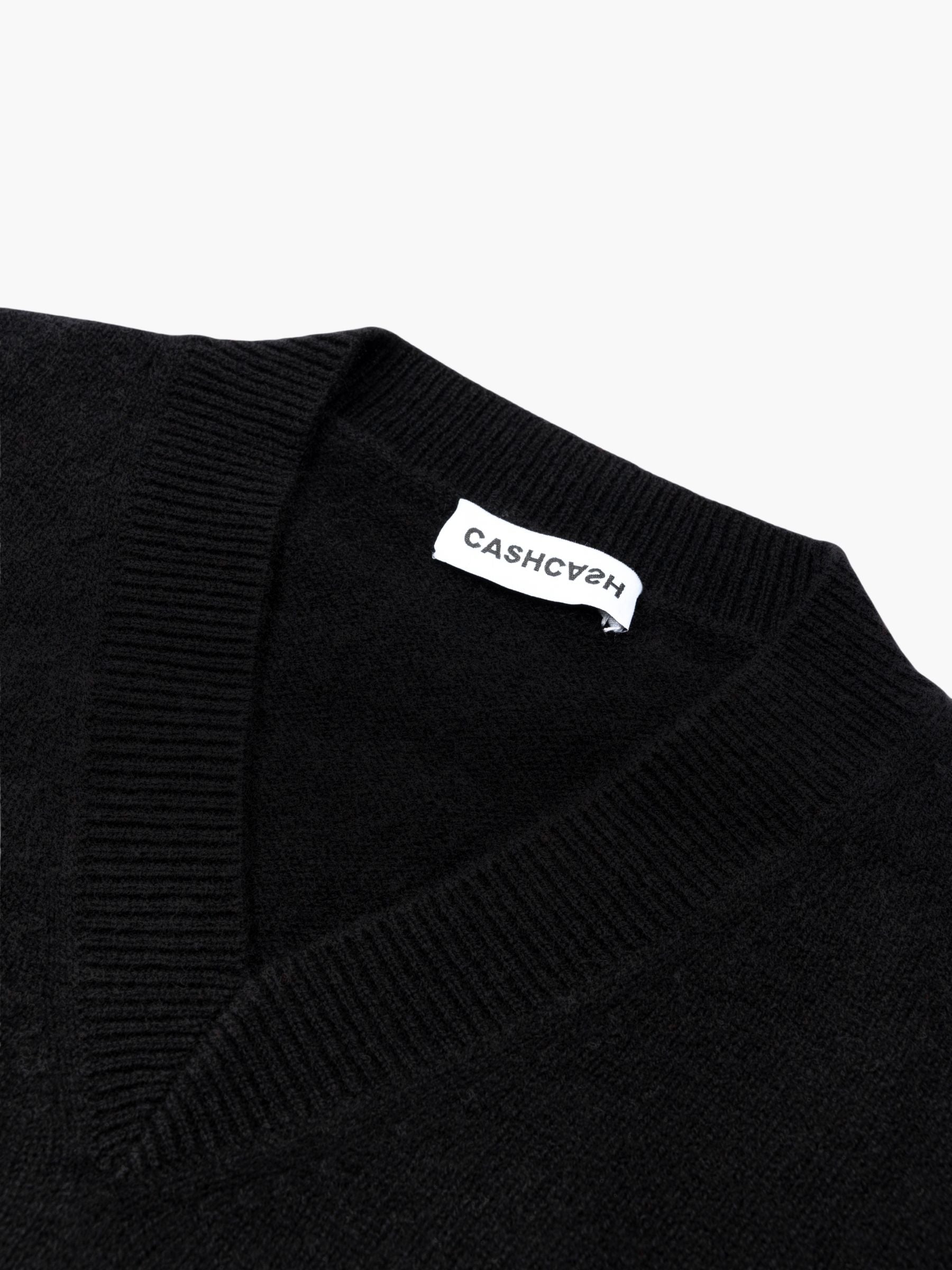 Cashcash Easy V Cashmere Pullover Black