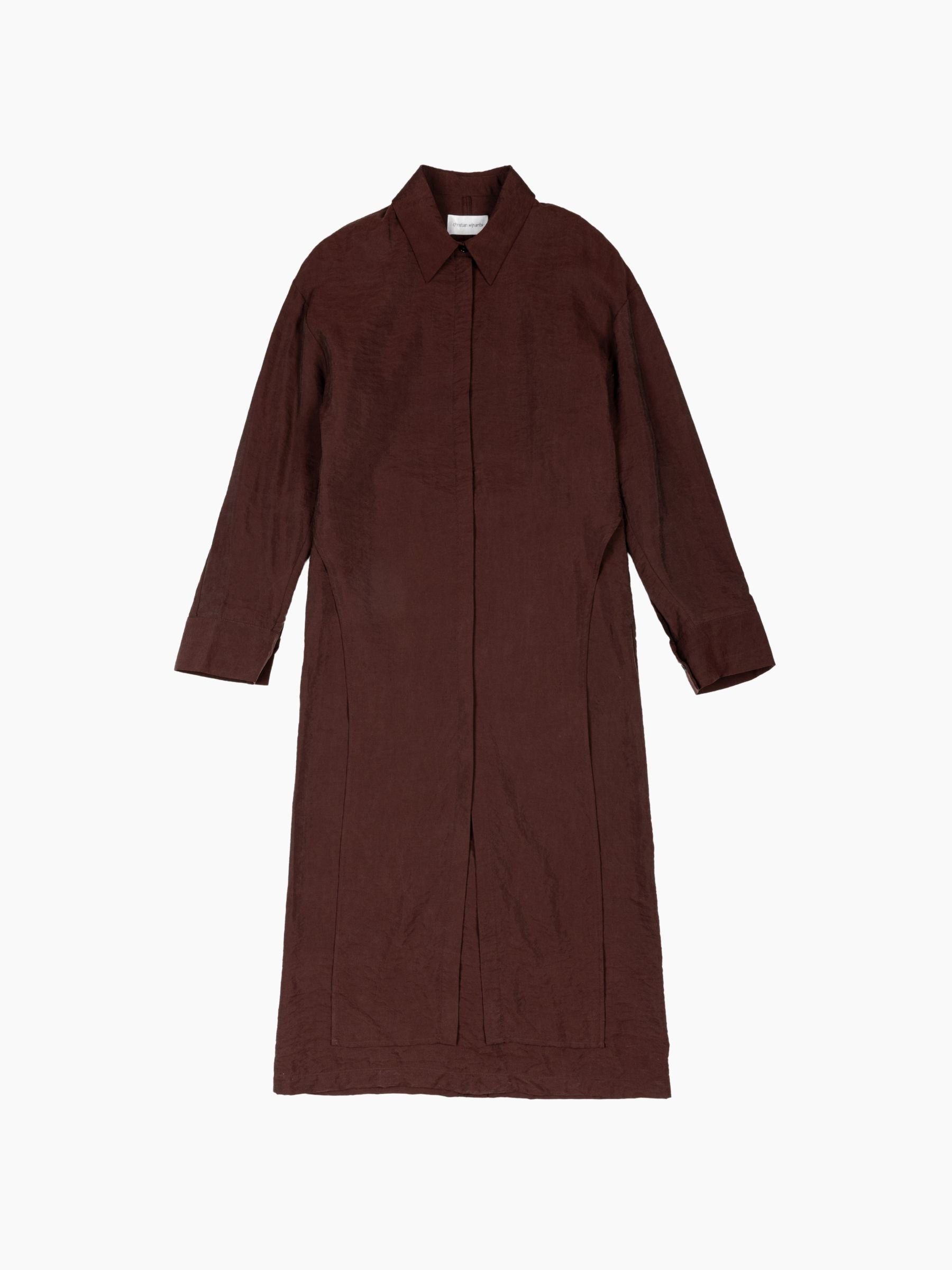 Christian Wijnants Delphi Shirt Dress Wine