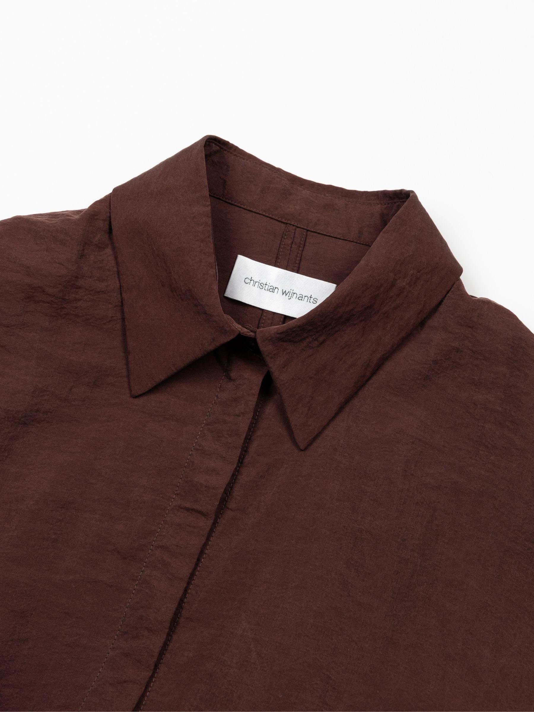 Christian Wijnants Delphi Shirt Dress Wine