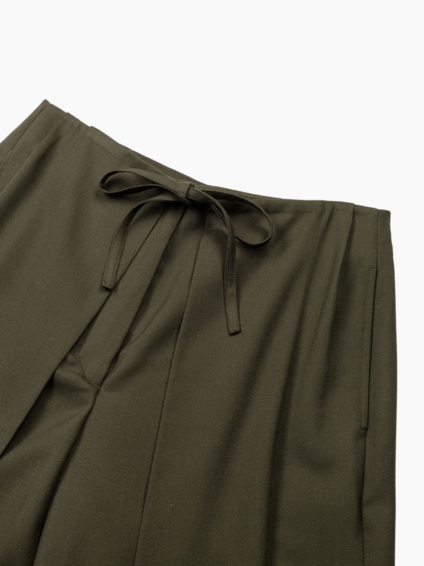 Christian Wijnants Paire Deep Pleat Trousers Dark Forest