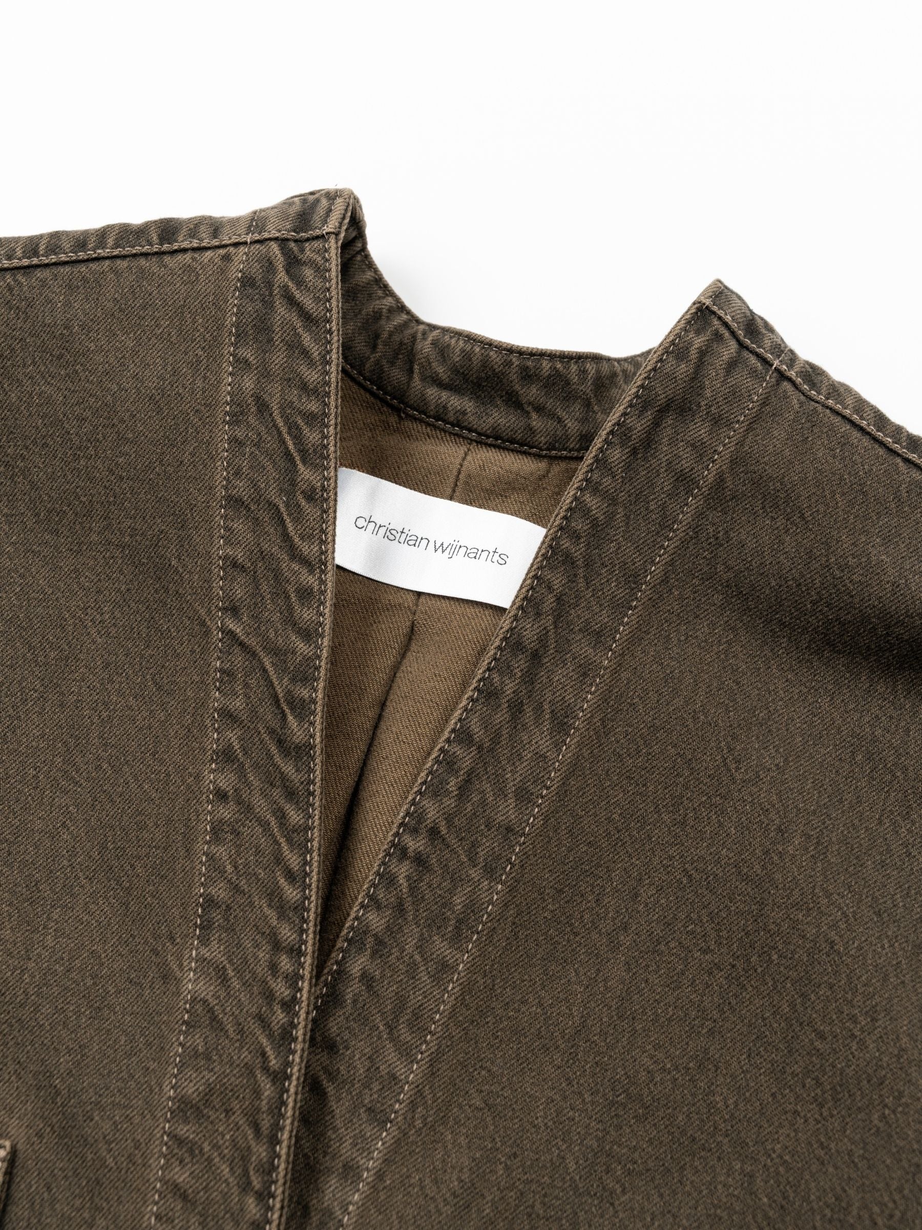 Christian Wijnants Taroski Shirt Olive Denim