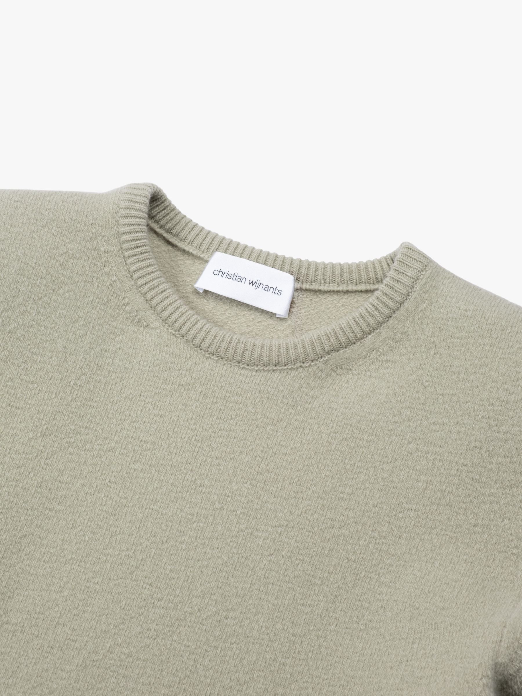 Christian Wijnants Klami Shoulder Pads Pullover Soft Green