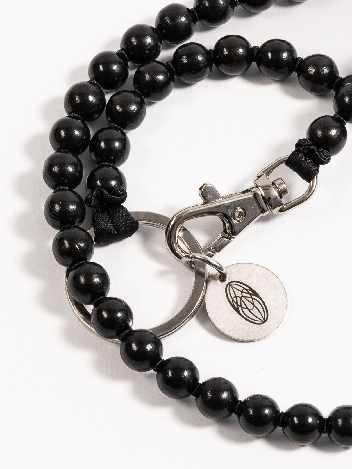 Roomers x Ina Seifart Pearls Long Keychain Black/Black