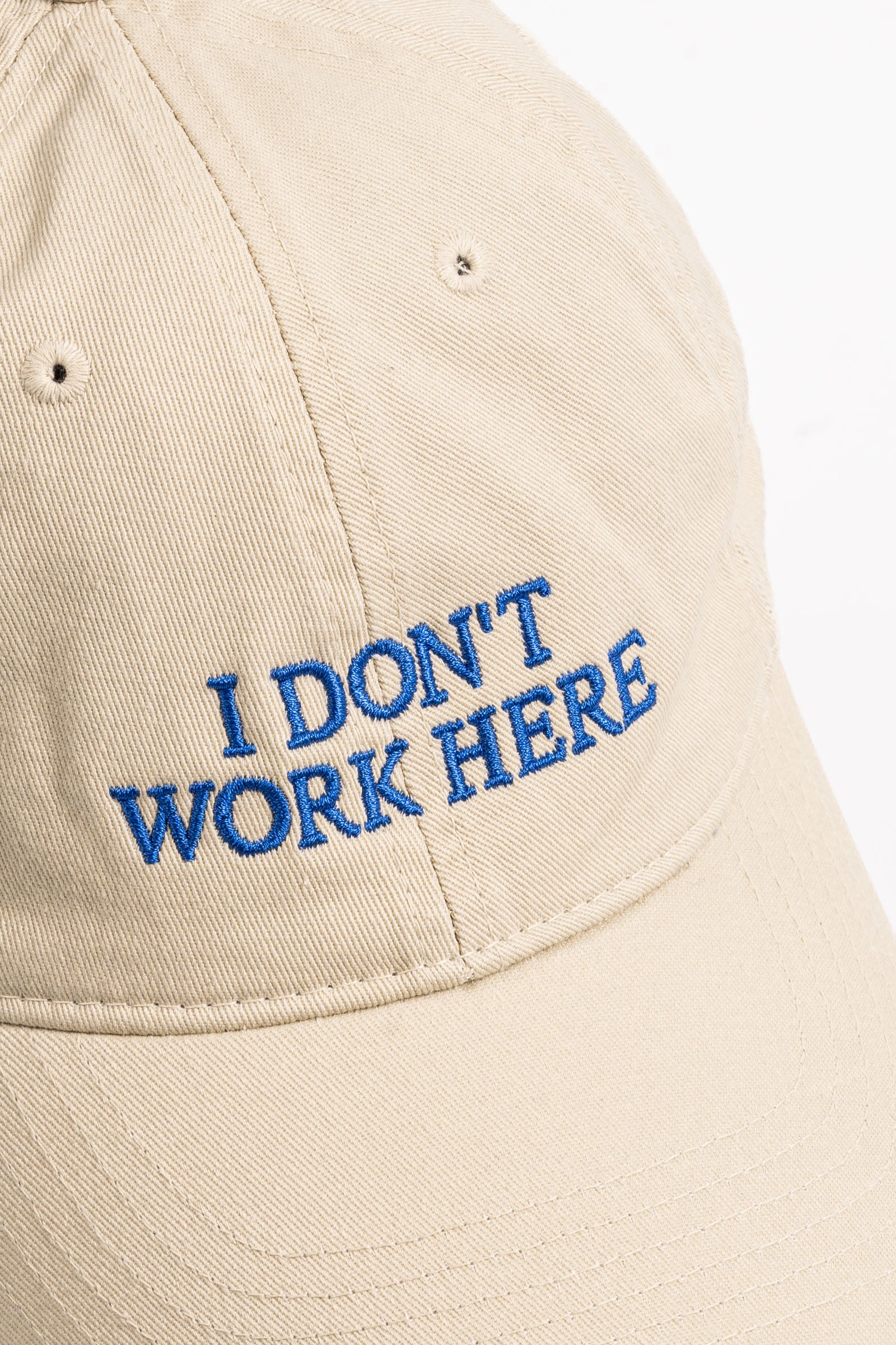 IDEA Sorry I Don't Work Here Cap Beige