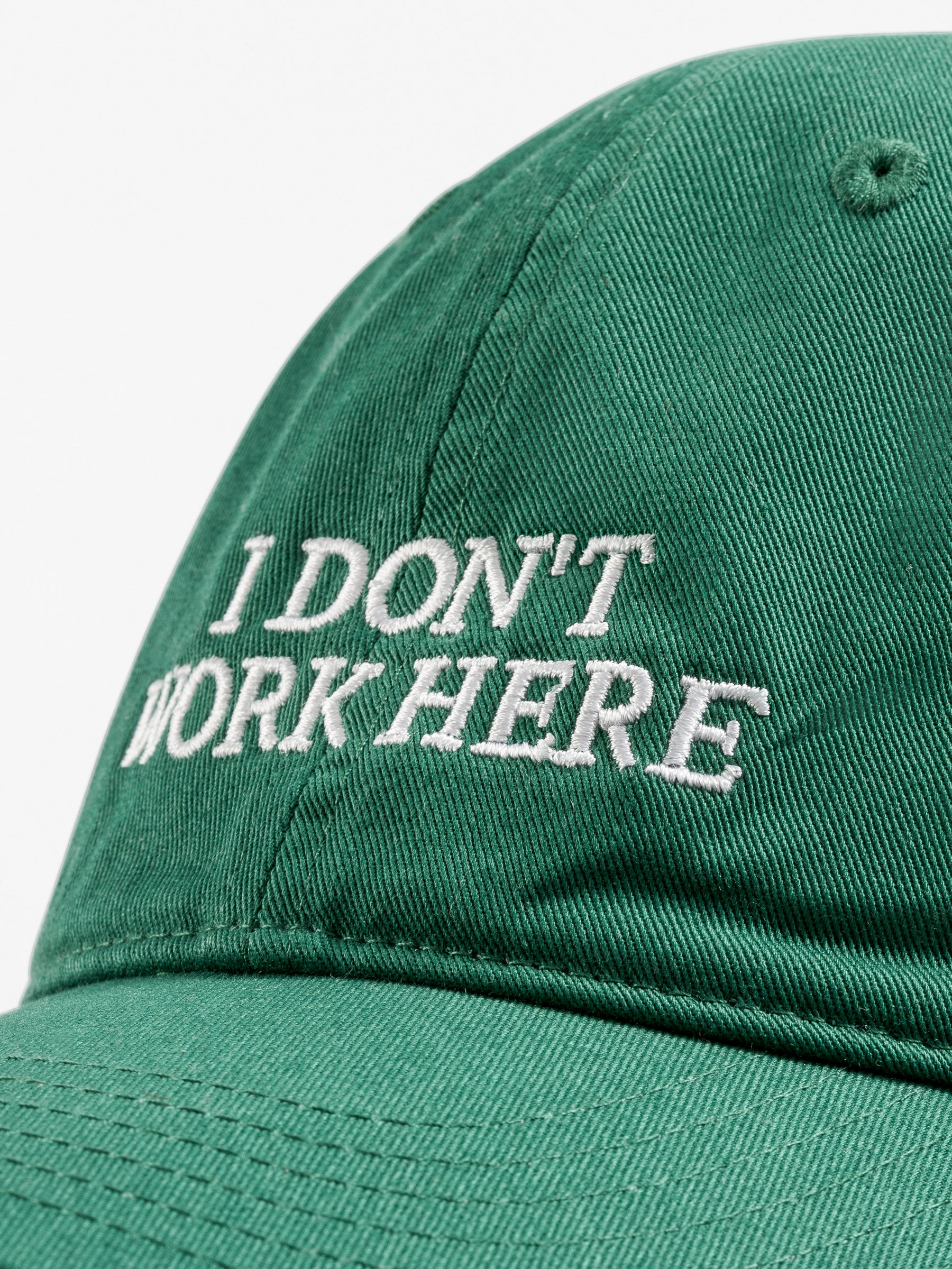 IDEA Sorry I Don't Work Here Cap Green