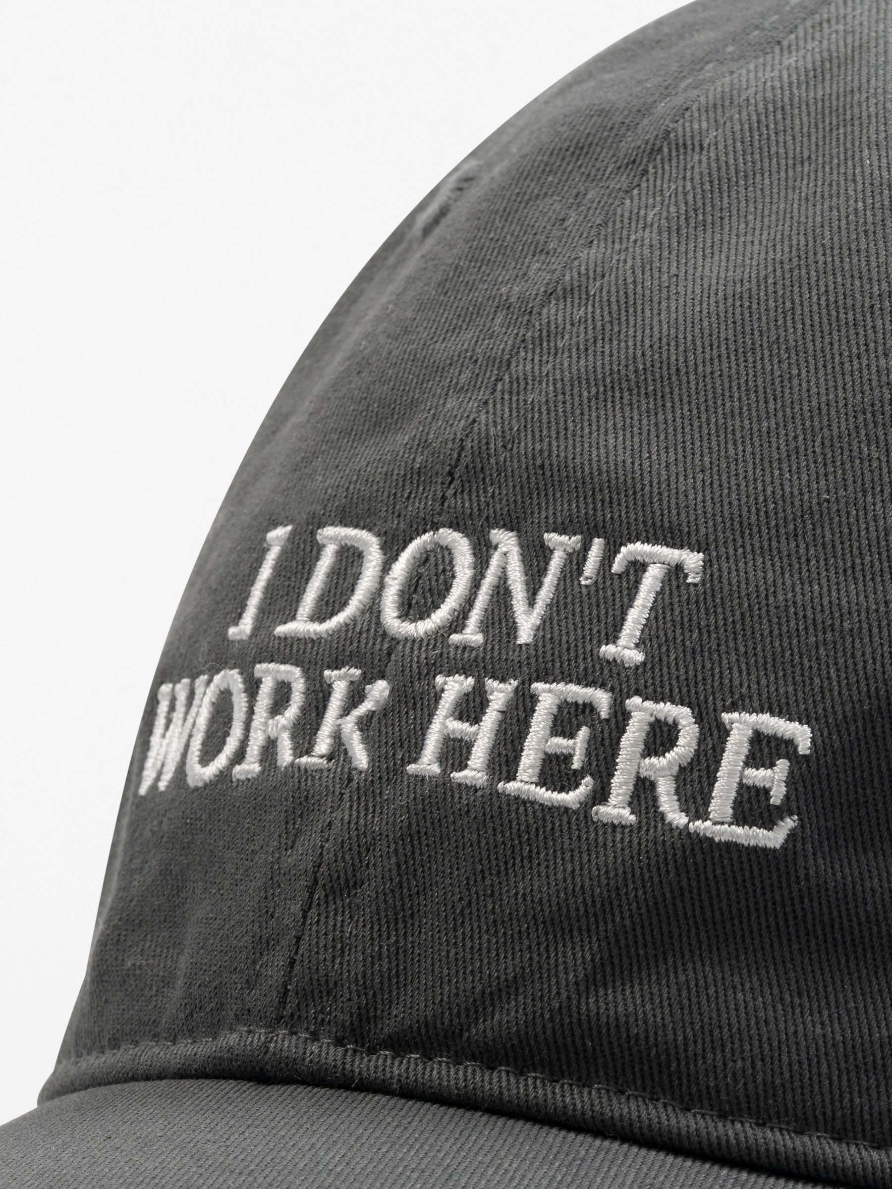 IDEA Sorry I Don't Work Here Cap Charcoal