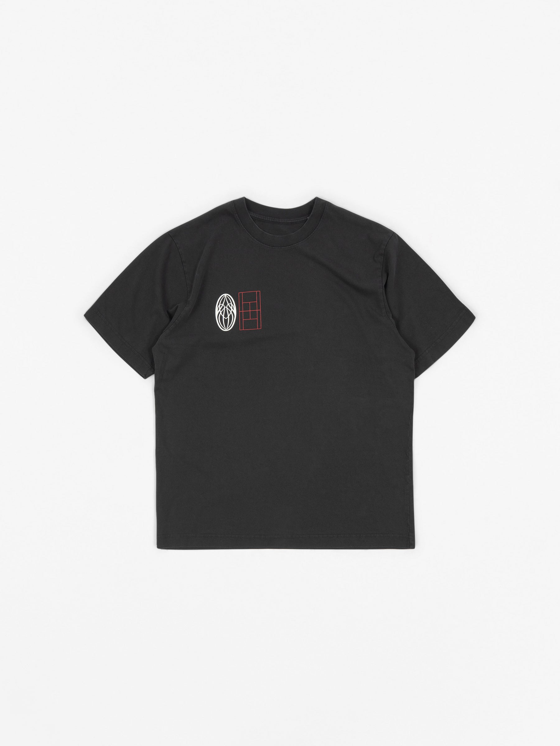 Roomers Centre Courts Tee Washed Black