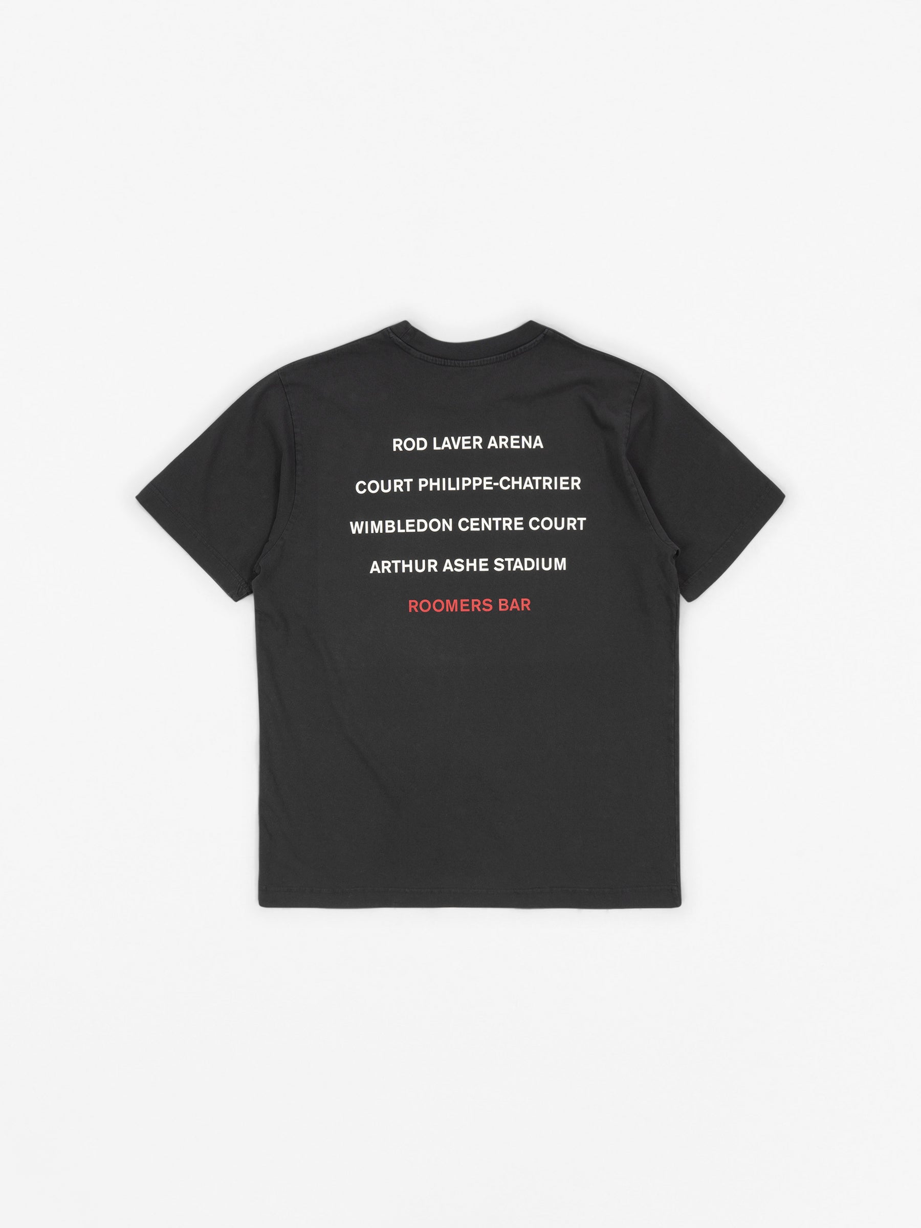 Roomers Centre Courts Tee Washed Black