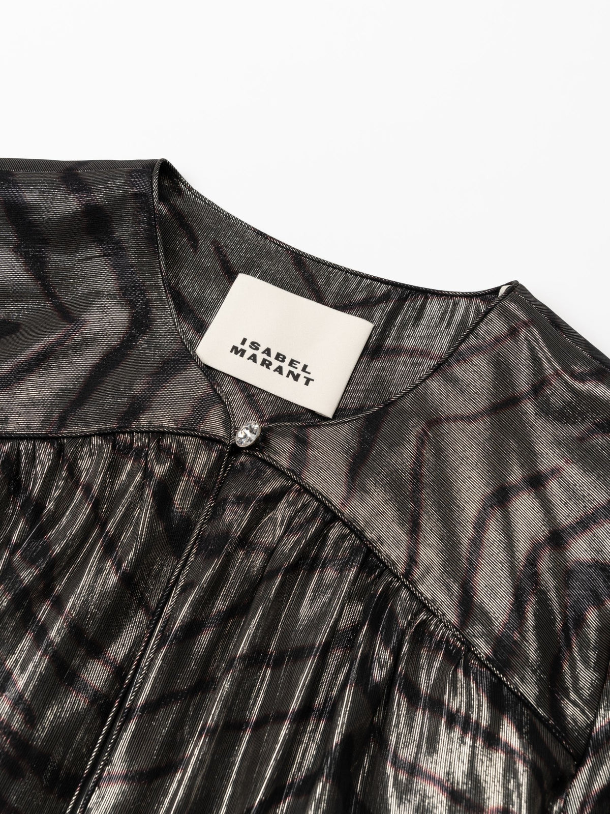 Isabel Marant Farali Top Black Silver