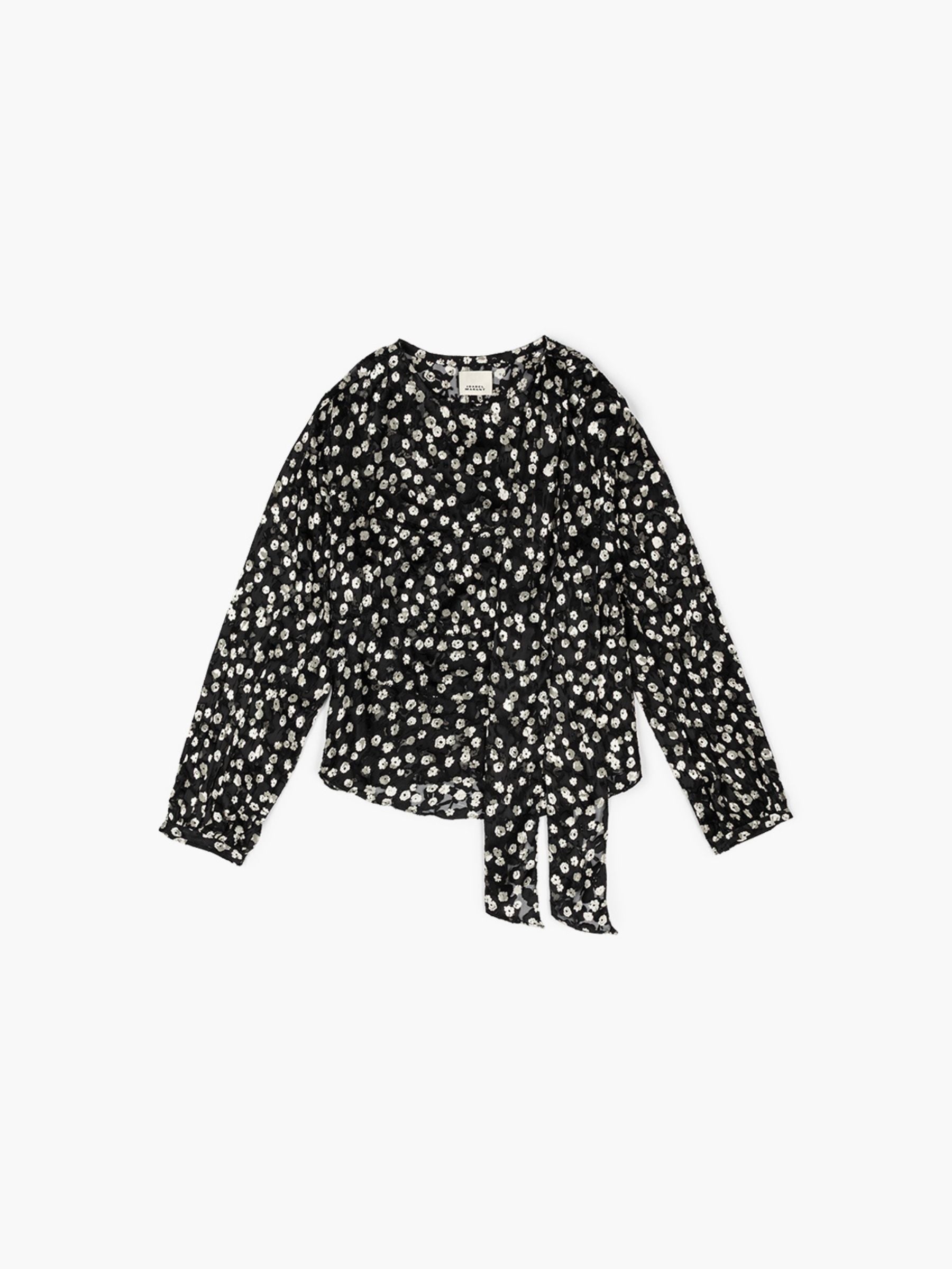 Isabel Marant Firma Blouse Black Ecru