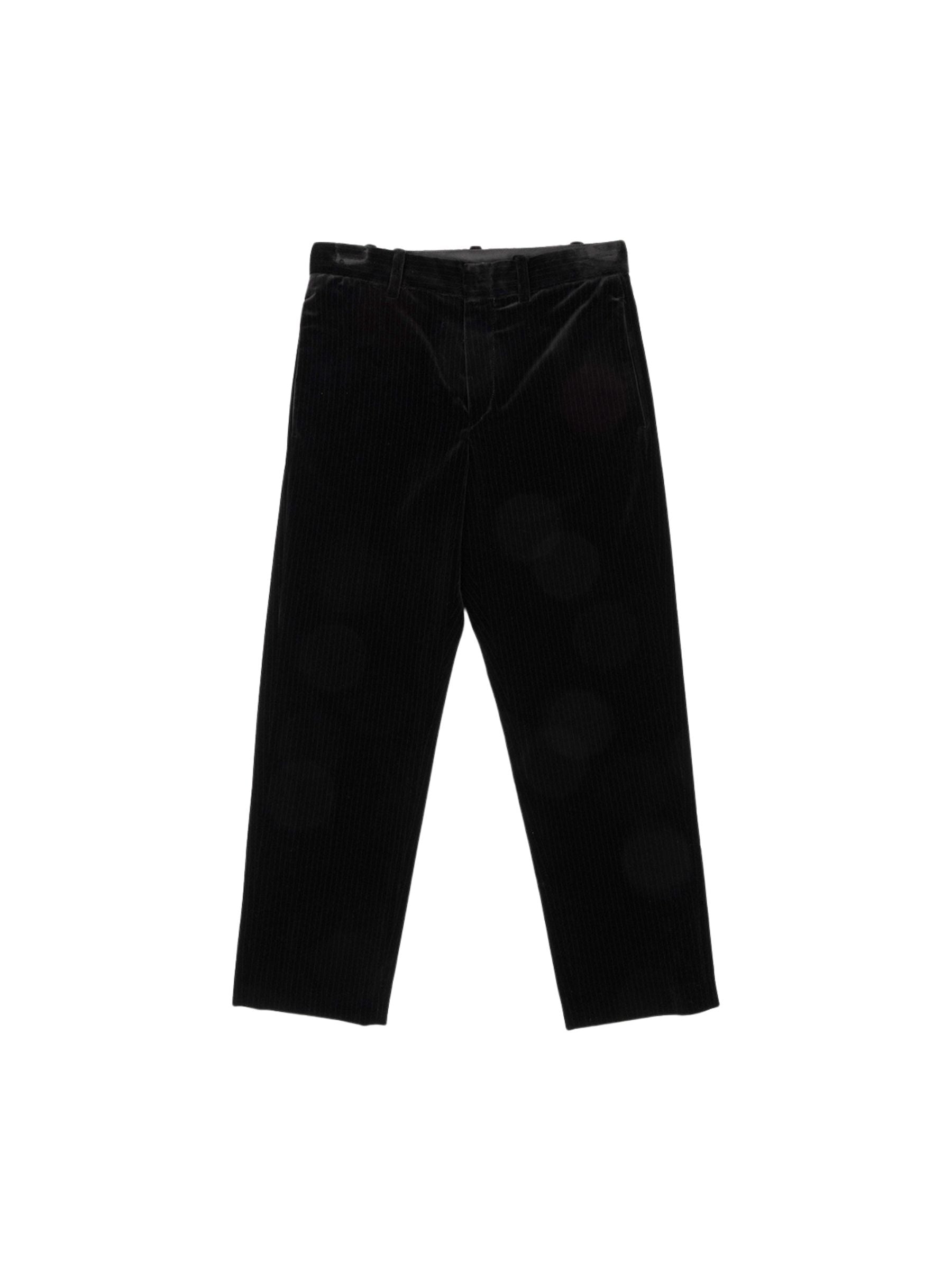 Isabel Marant Roaya Stripe Velvet Pants Black