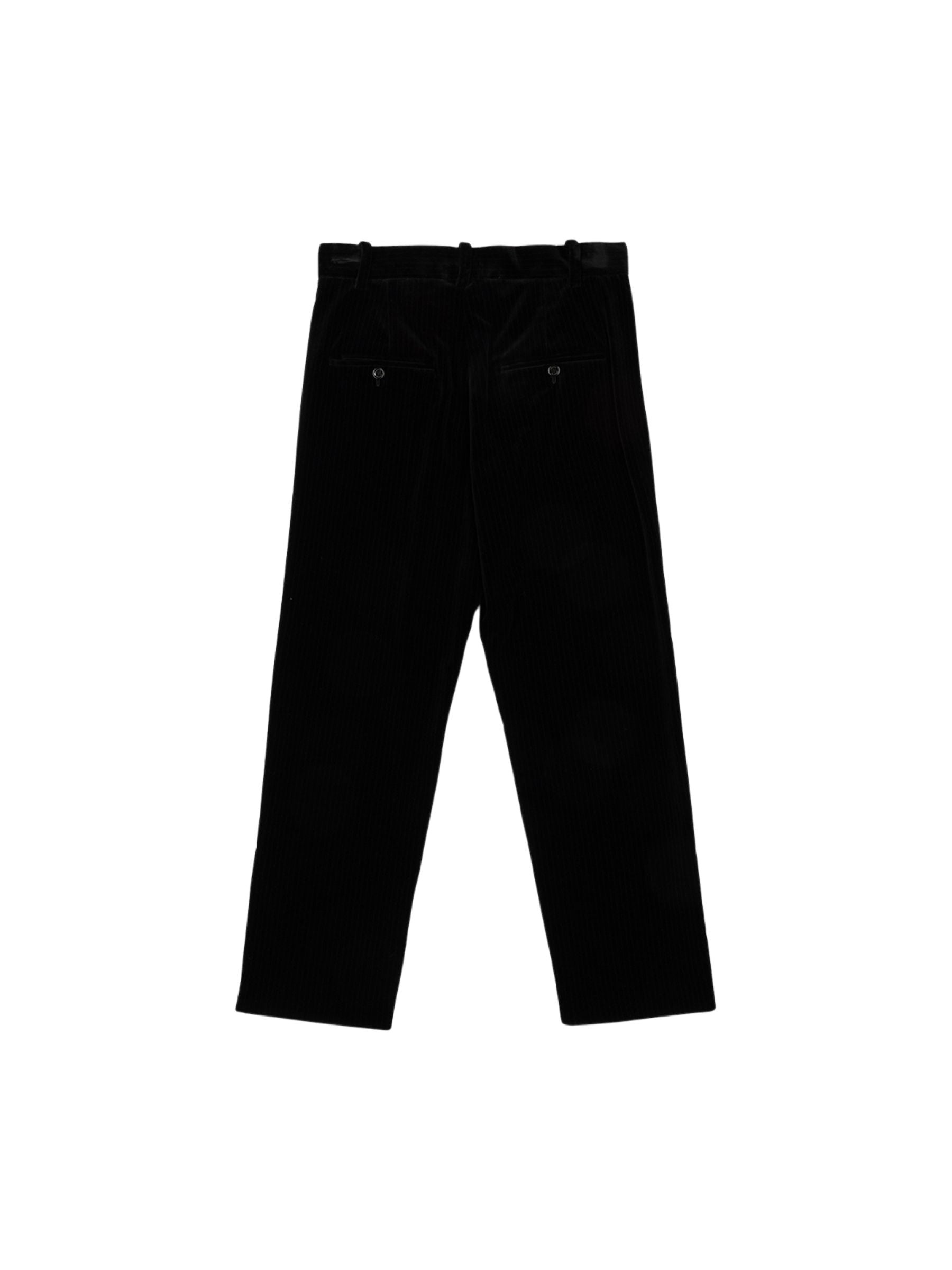 Isabel Marant Roaya Stripe Velvet Pants Black