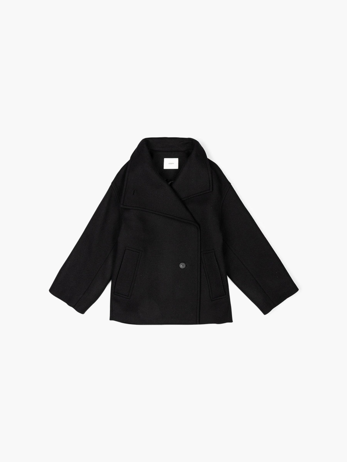 Joseph Isaia Coat Wool Blend Black