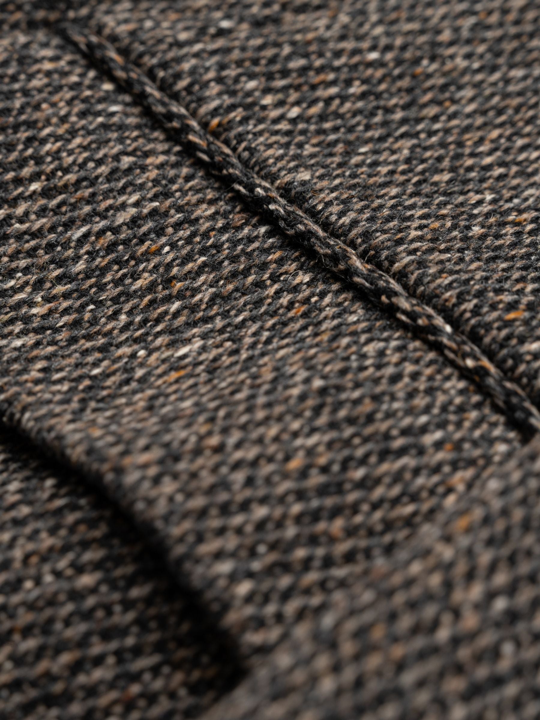 MM6 Maison Margiela Coat Tweed Melange Brown