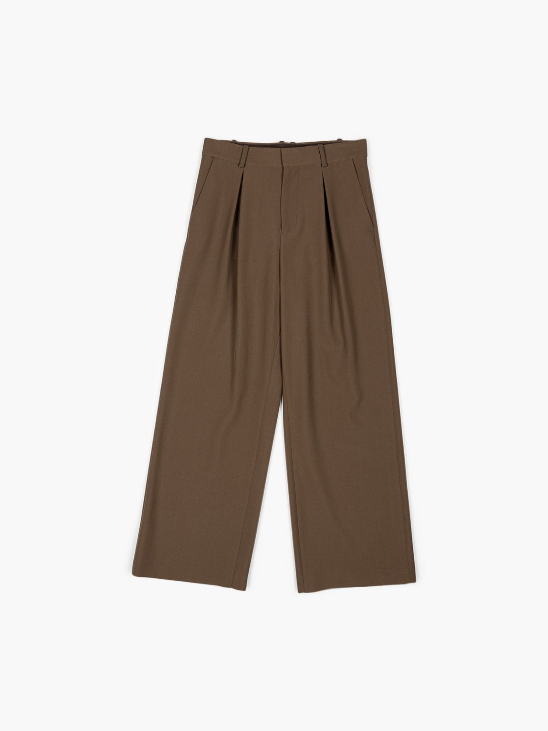 MM6 Maison Margiela Pleated Pants Mocca