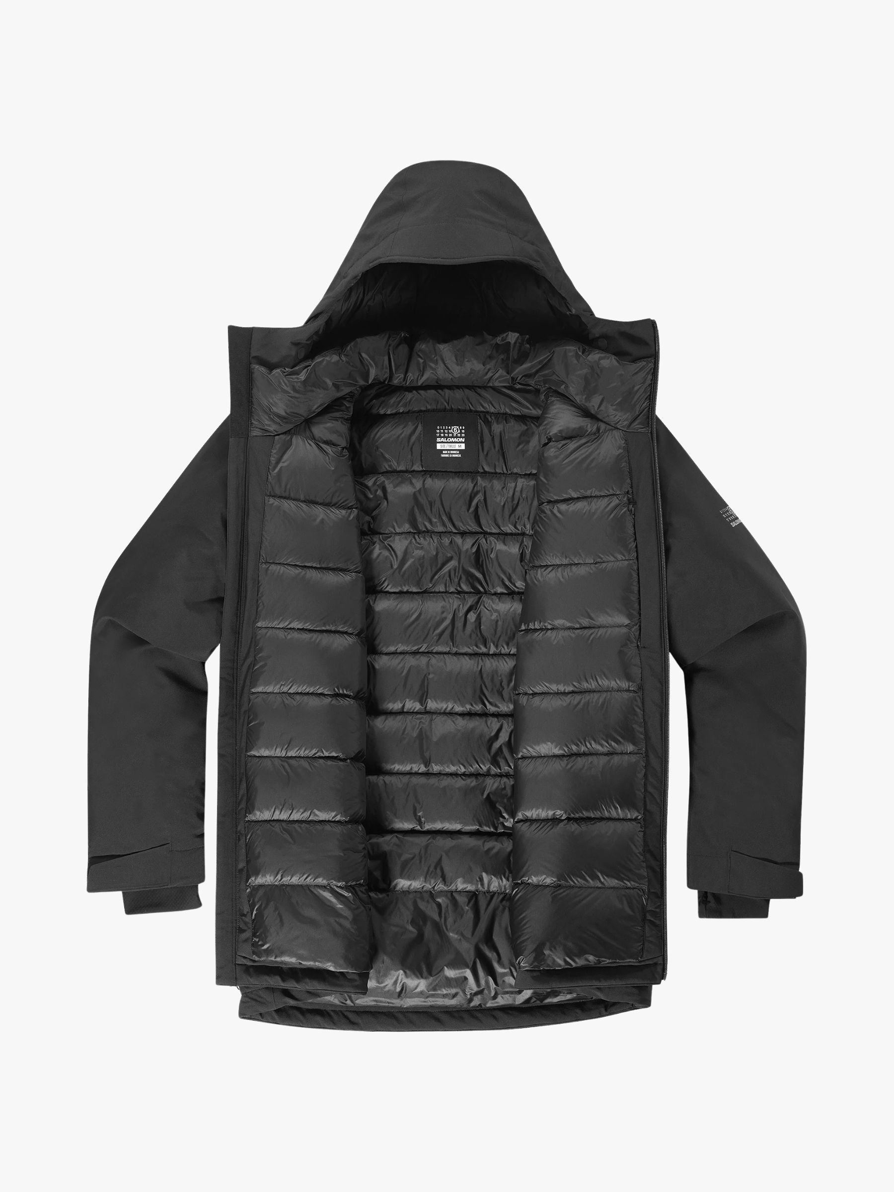 MM6 x Salomon Down Waterproof Puffer Jacket Black