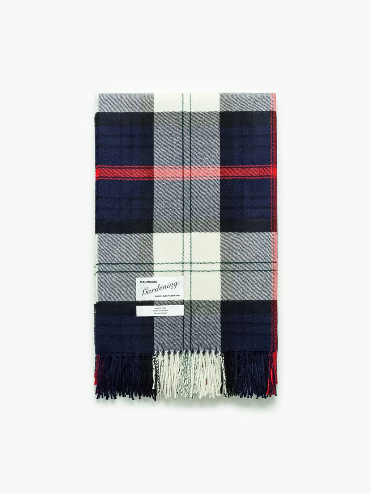 Magniberg Queen Blanket Hurtigruten Navy Tartan