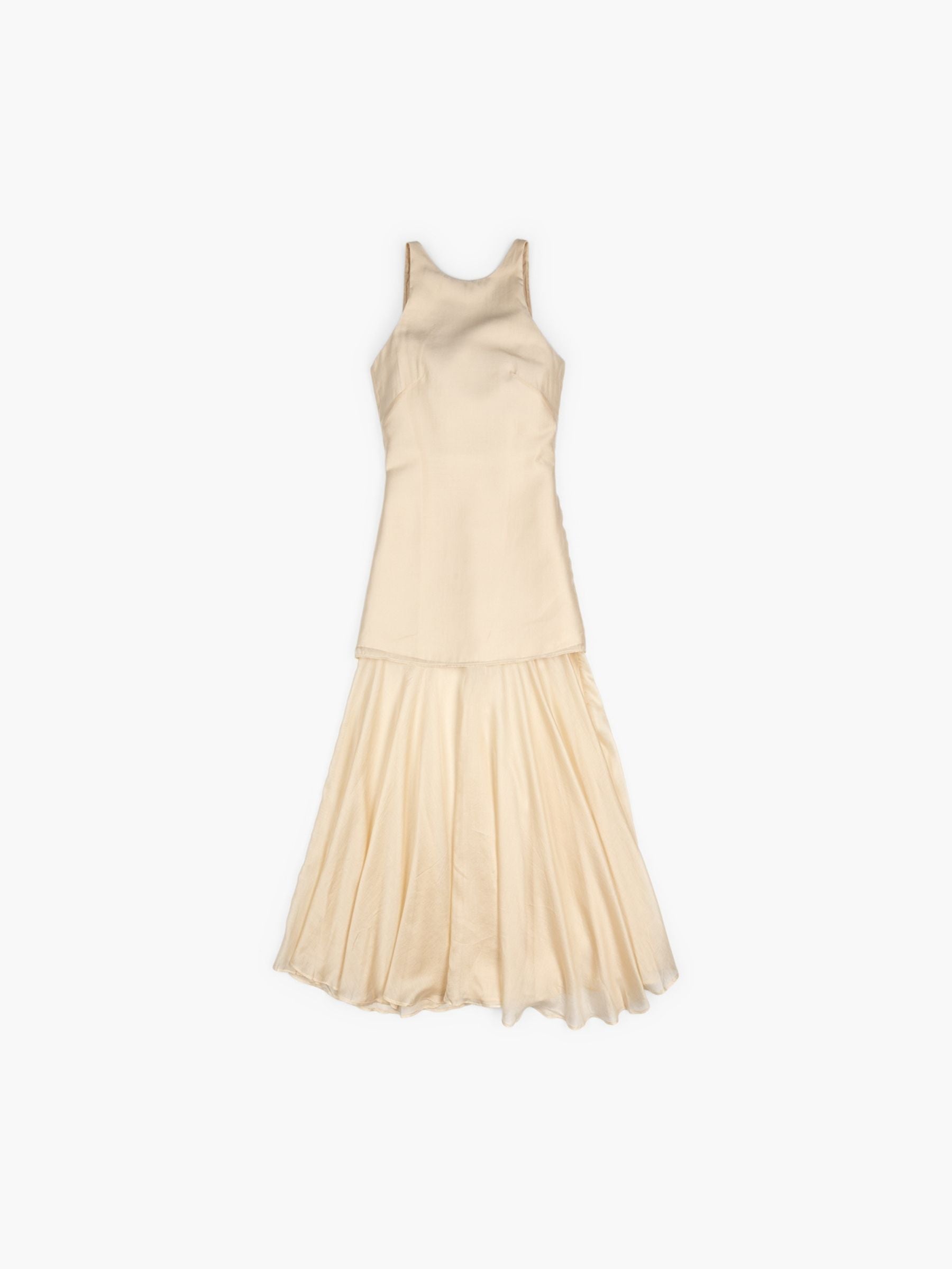 Marques Almeida Double Layered Dress Beige