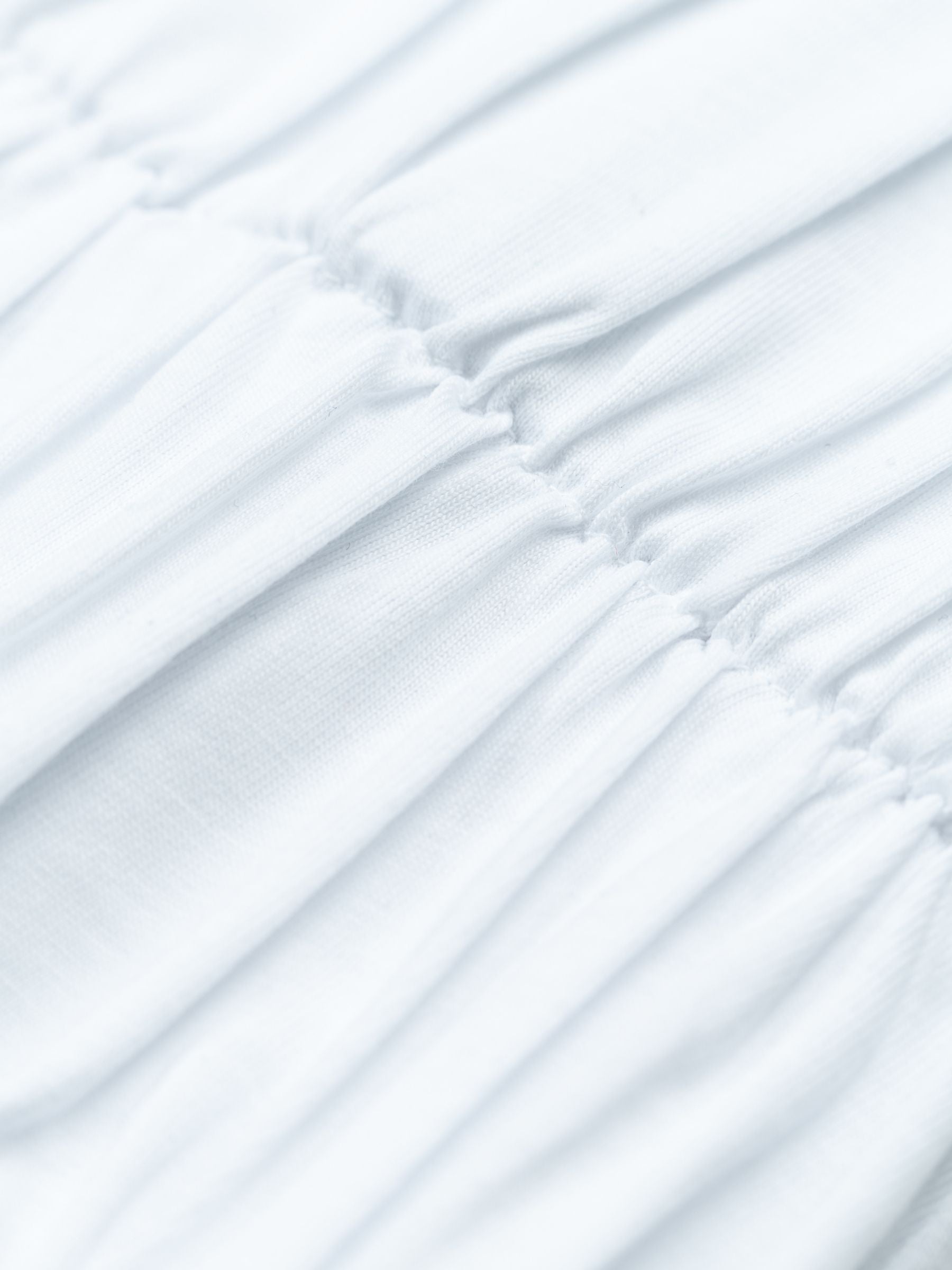 Marques Almeida Gathered Cap Sleeve T-Shirt White