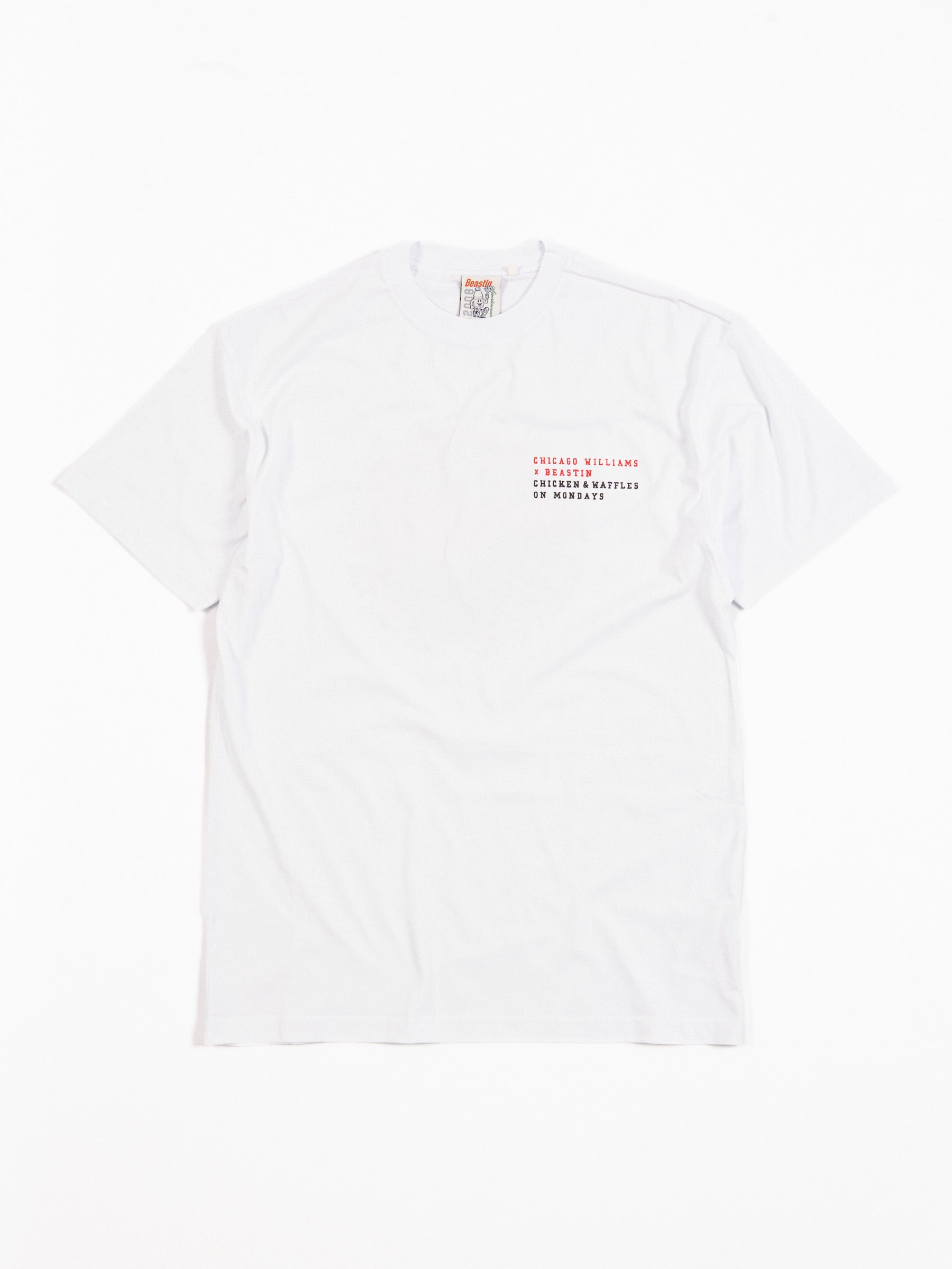 CWBBQ x Beastin Chicken & Waffles Tee White