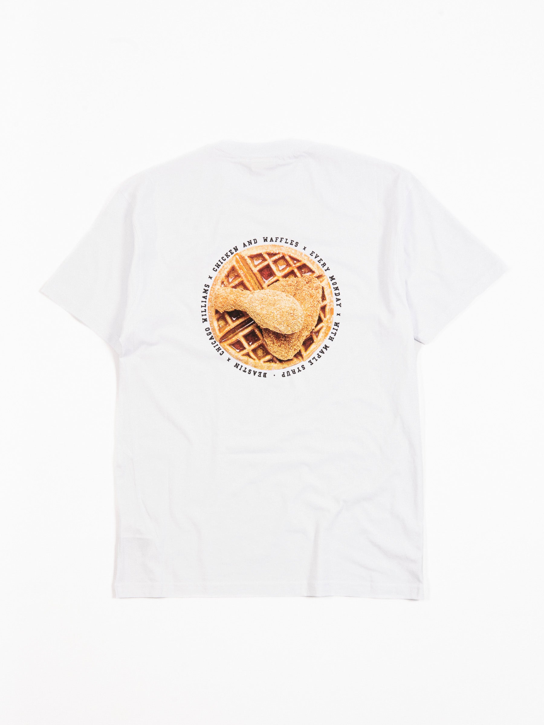 CWBBQ x Beastin Chicken & Waffles Tee White