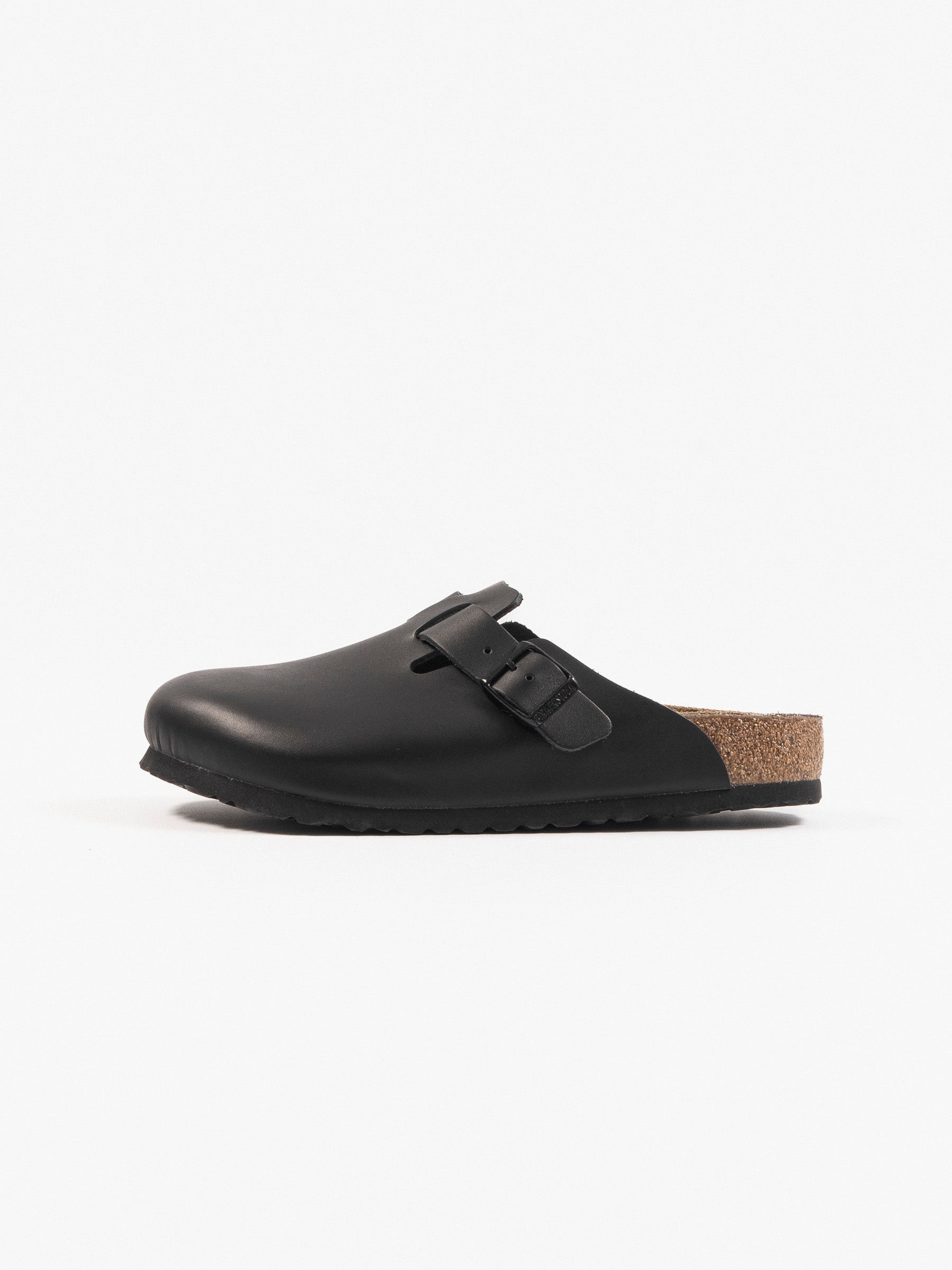 Birkenstock Boston Natural Leather Black