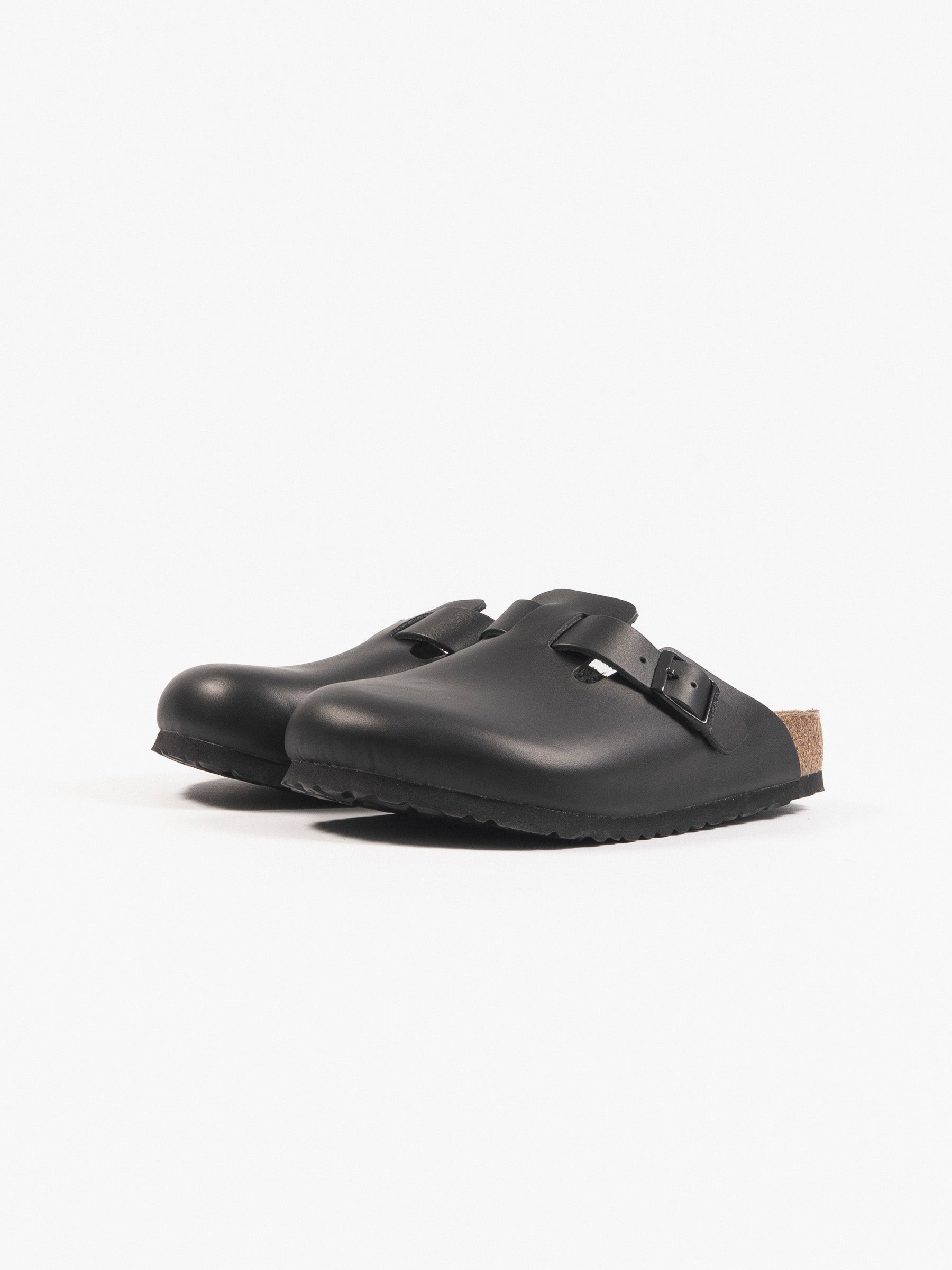 Birkenstock Boston Natural Leather Black