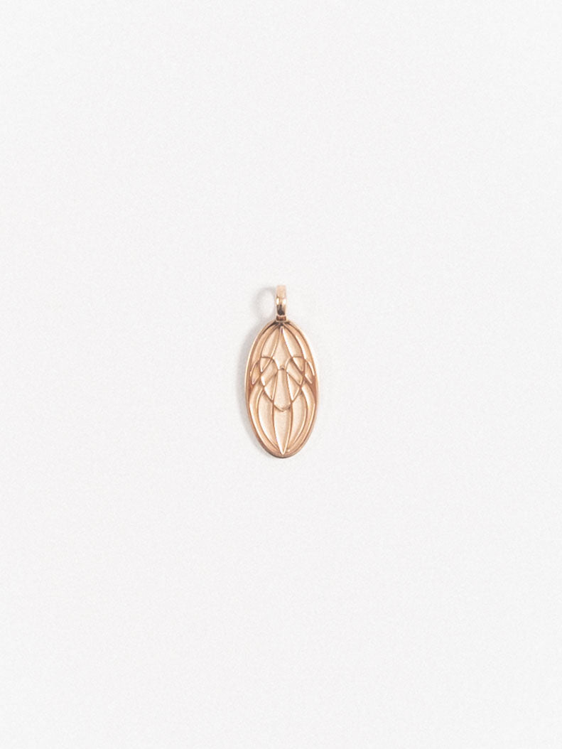 Roomers Logo Pendant Size M Rose Gold