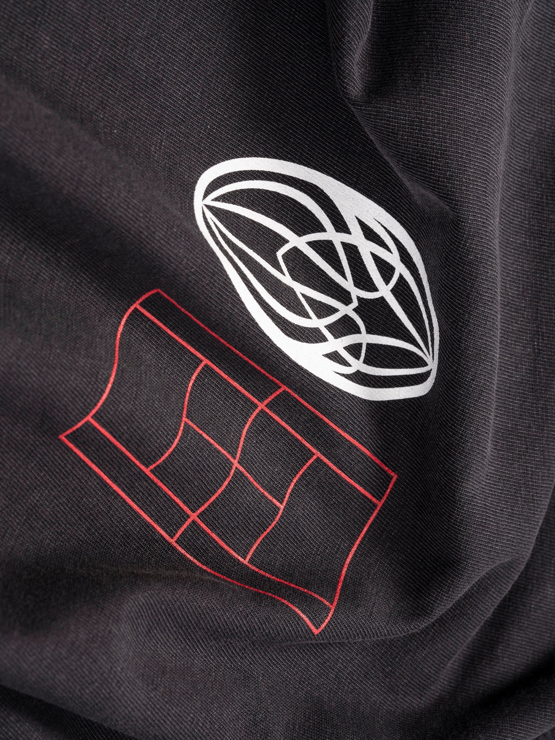 Roomers Centre Courts Tee Washed Black