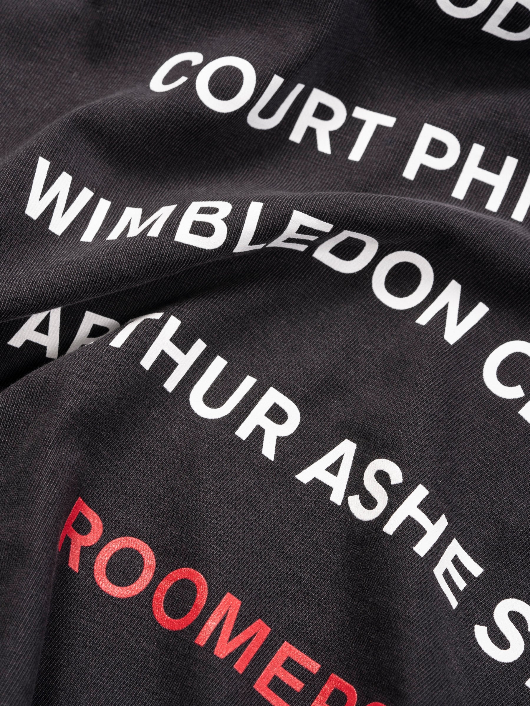 Roomers Centre Courts Tee Washed Black