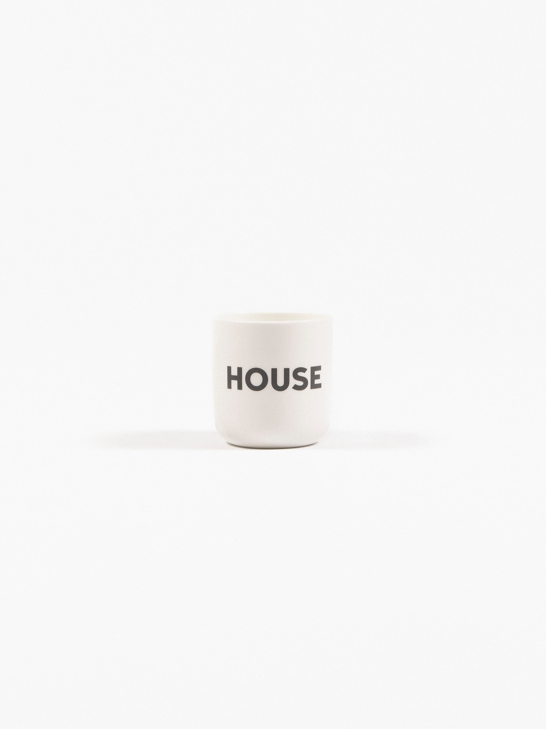 PLTY House Porcelain Cup White