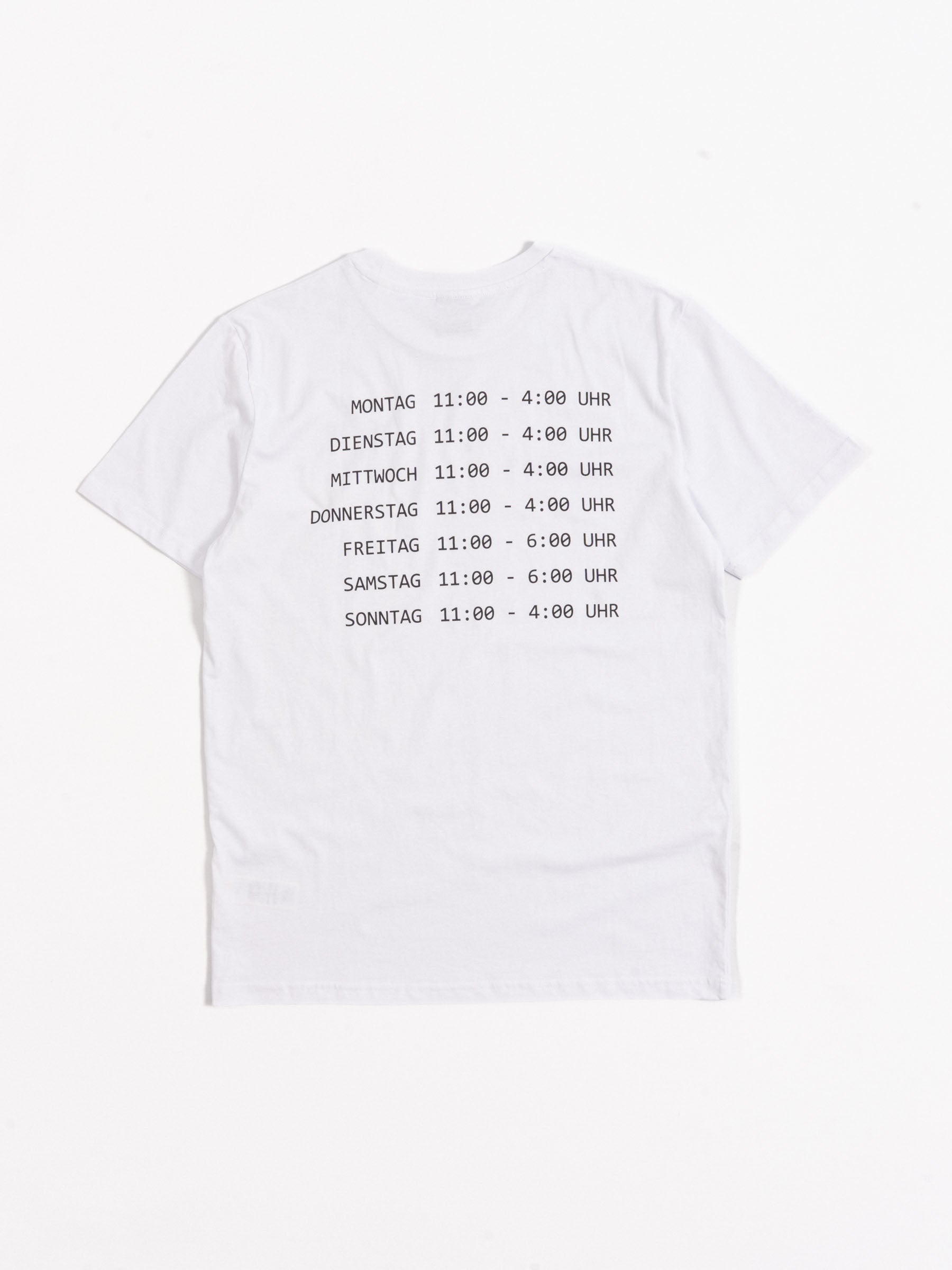 No Rooms x Hamburger Am Turm Opening Hours Tee White