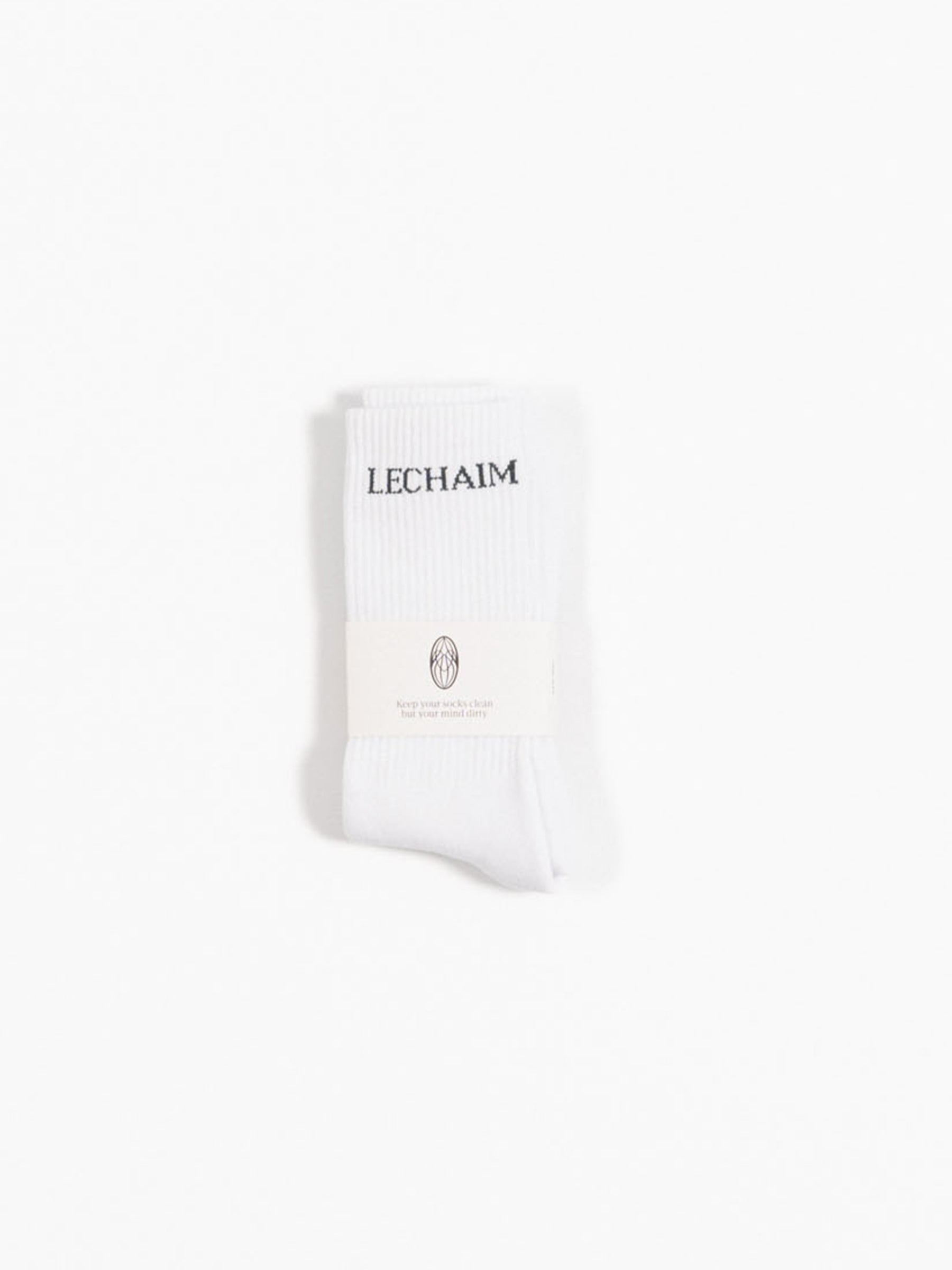 Roomers LECHAIM Tennis Socks White