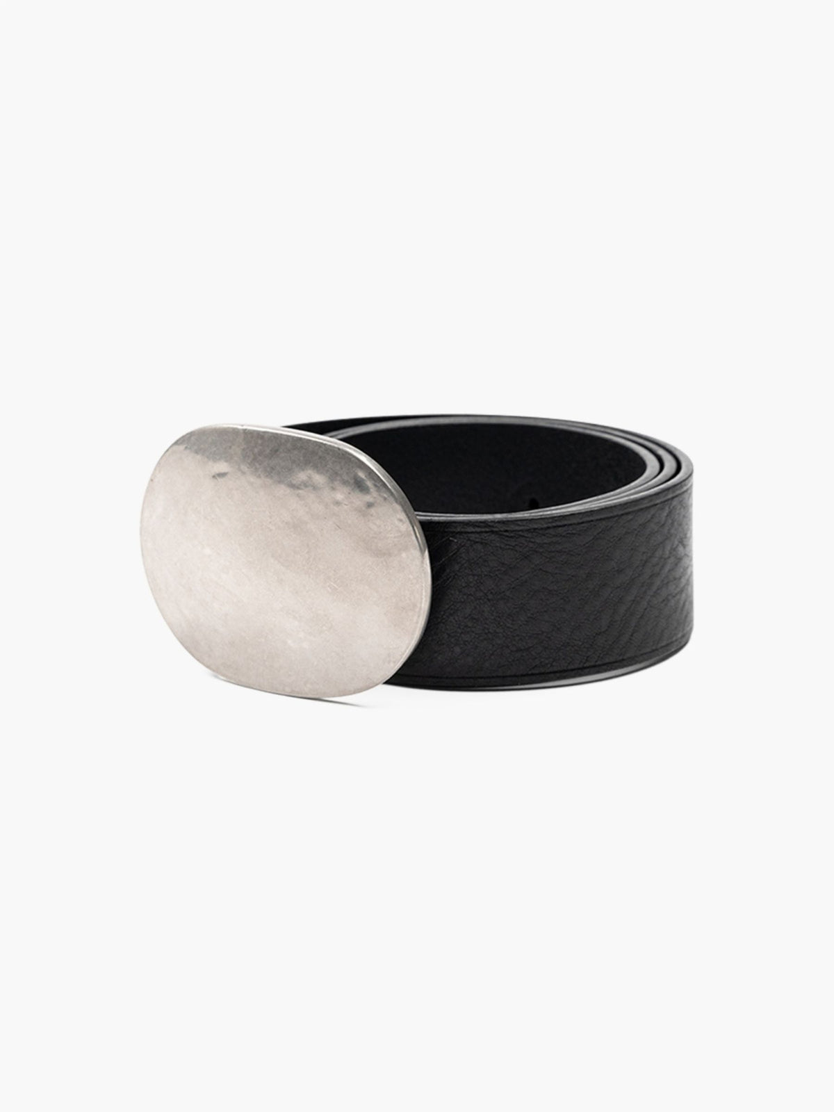 Nili Lotan Wayne Belt Black Antique Silver Buckle