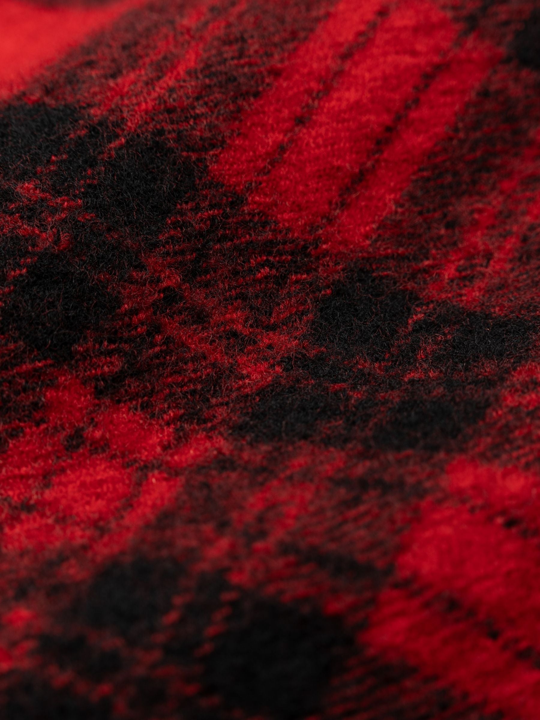 Odeeh Felted Tartan Skirt Paprika