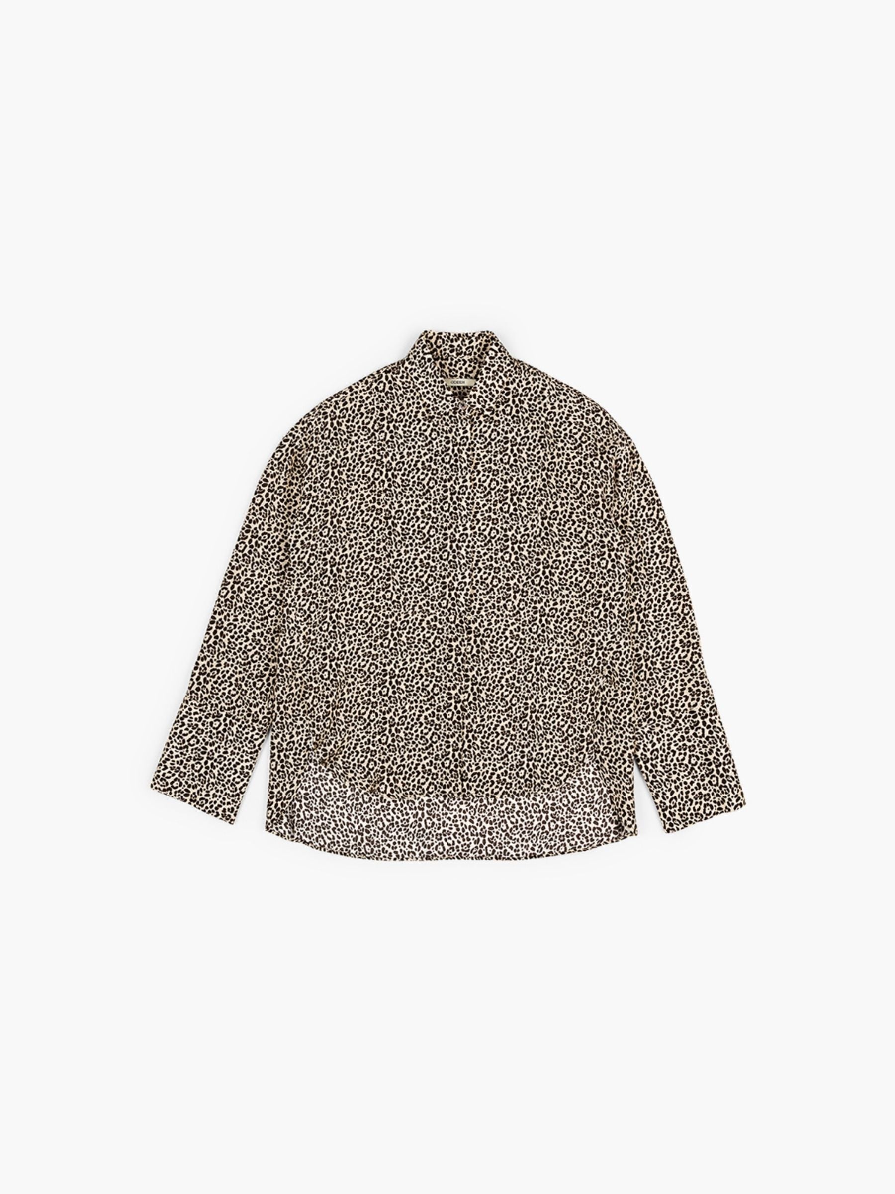 Odeeh Habotai Silk Leo Blouse Cafe Noir