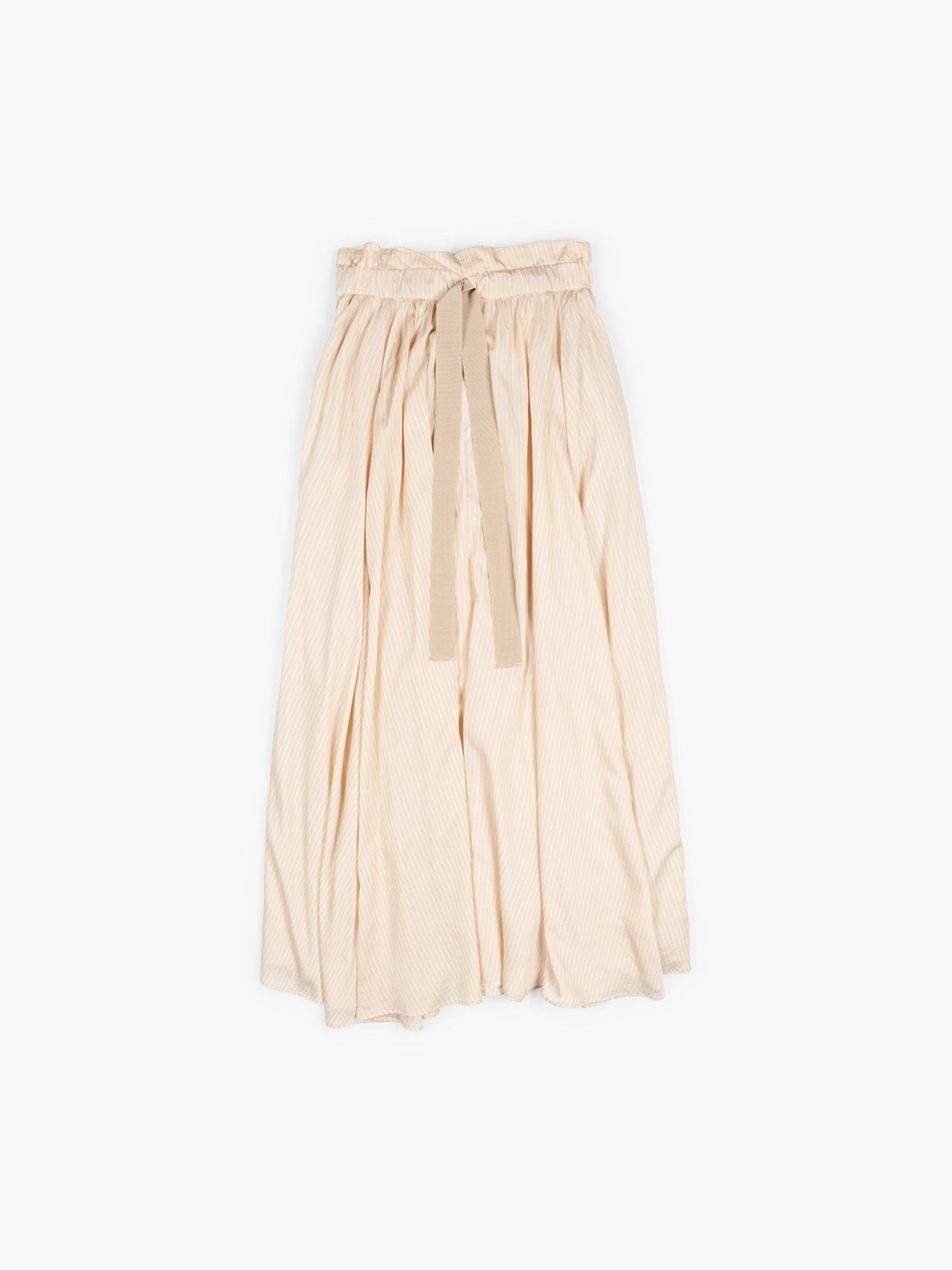 Patou Long Beach Skirt Shell Beach Stripes