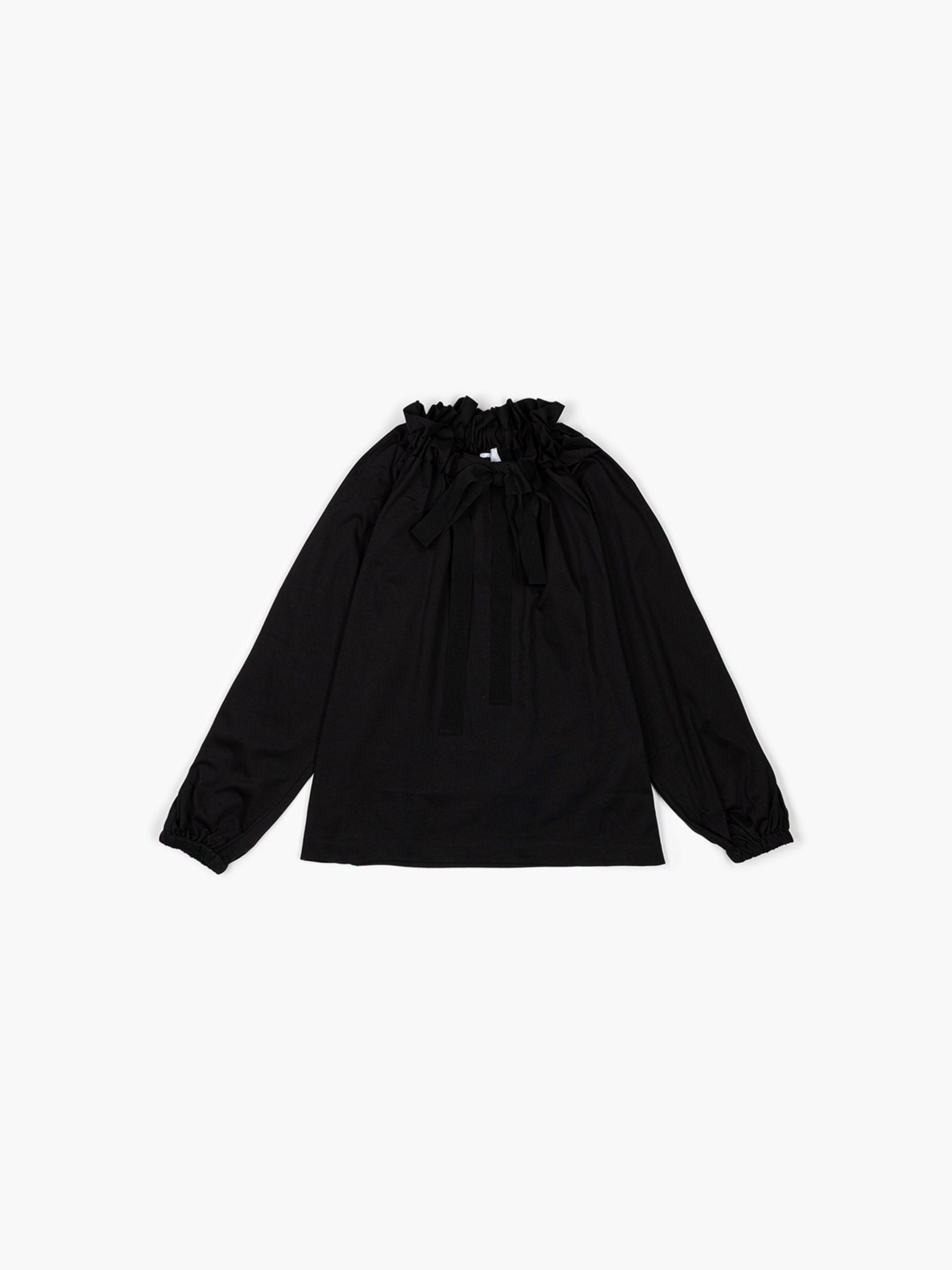 Patou Long Sleeves GG Volume Top Black