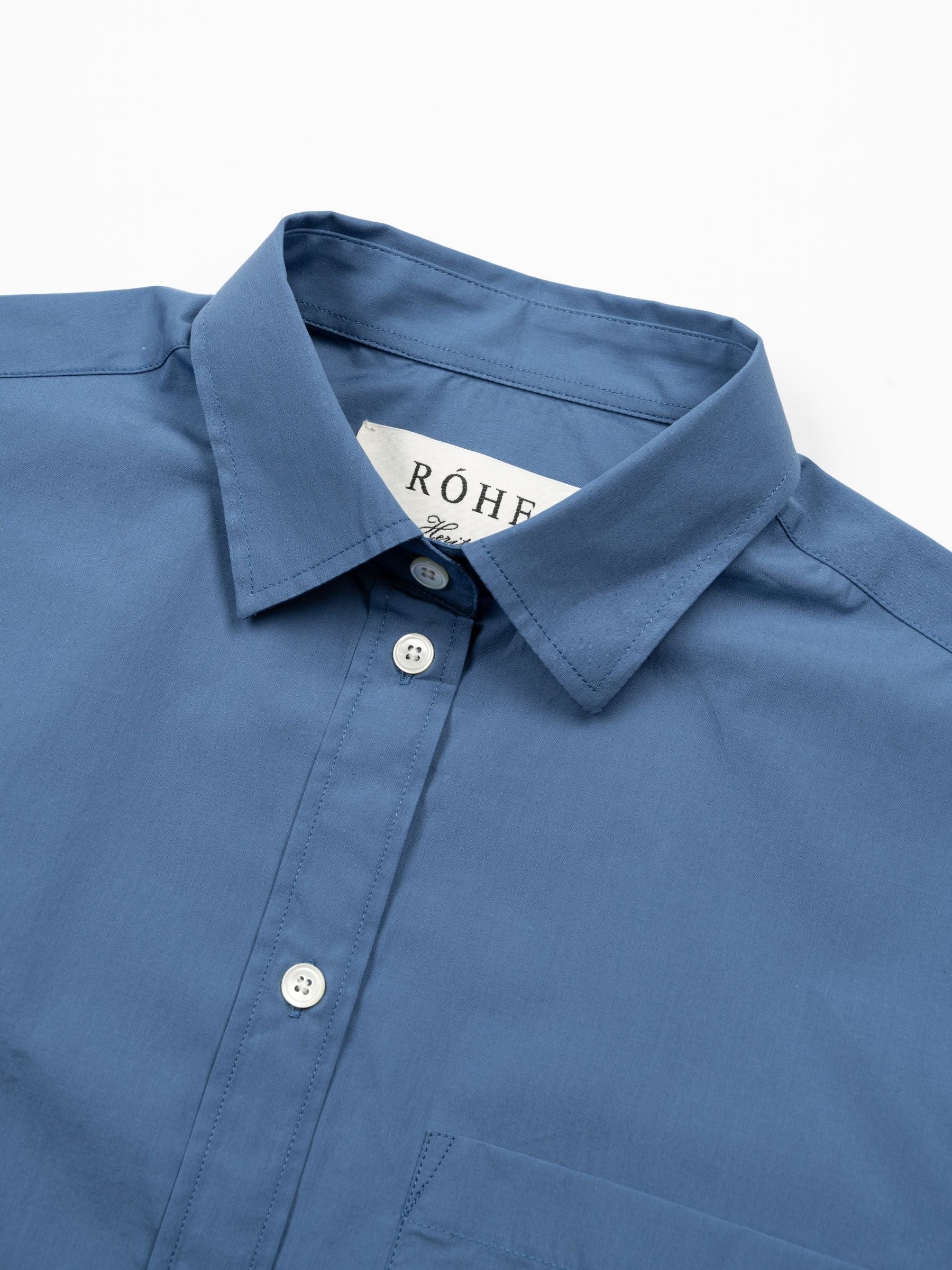 Rohe Classic Fit Shirt Pacific Blue