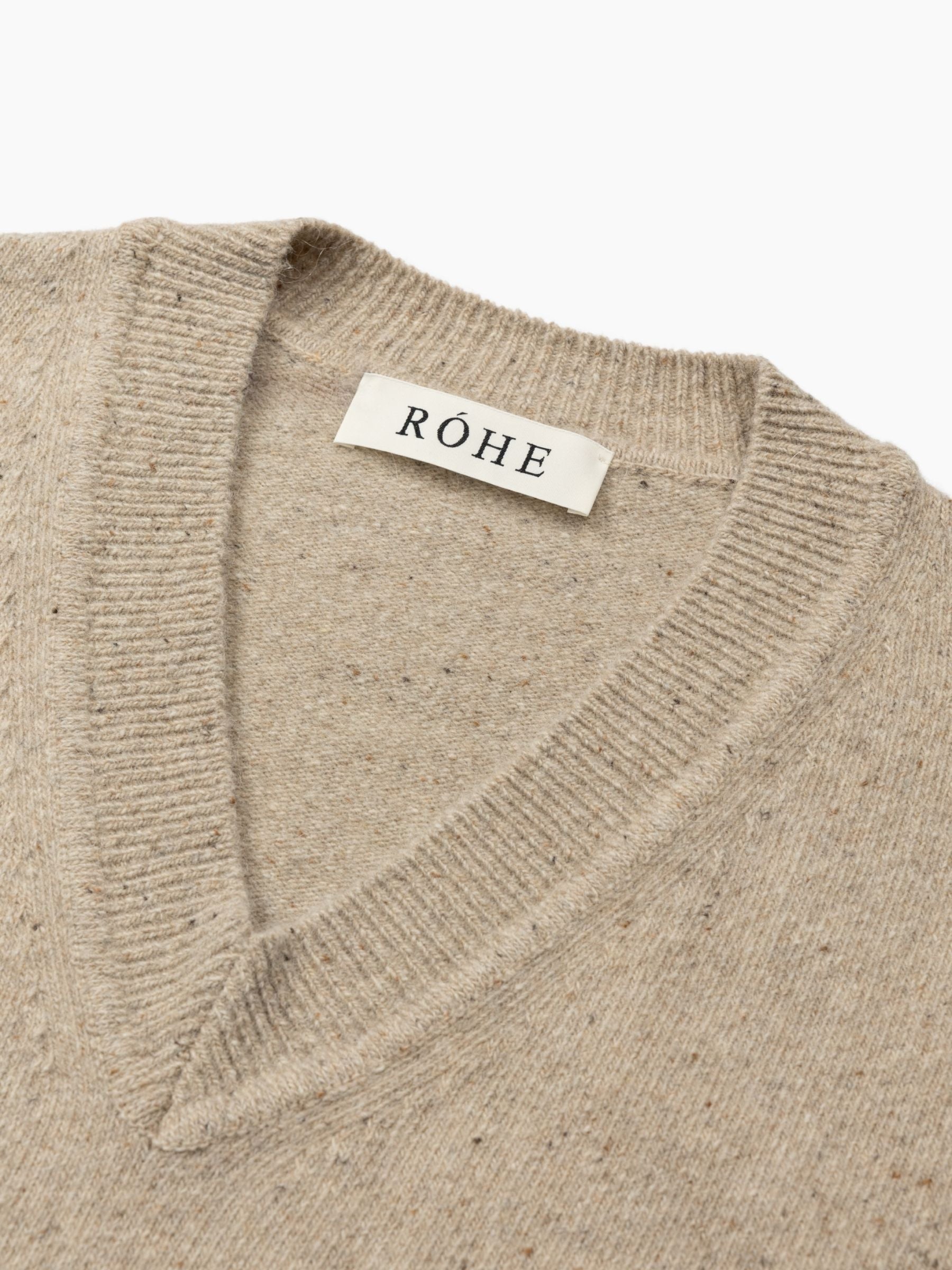 Rohe Classic Mouline Jumper Oat Melange