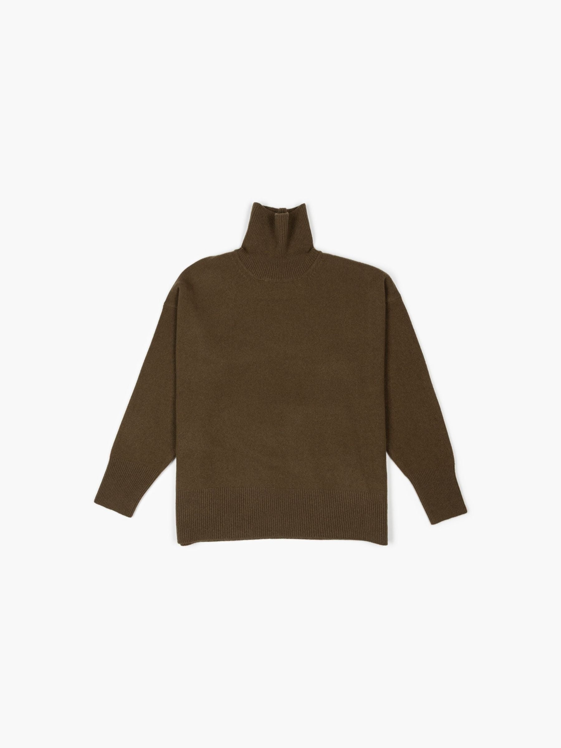 Rohe Classic Turtleneck Jumper Dark Sage