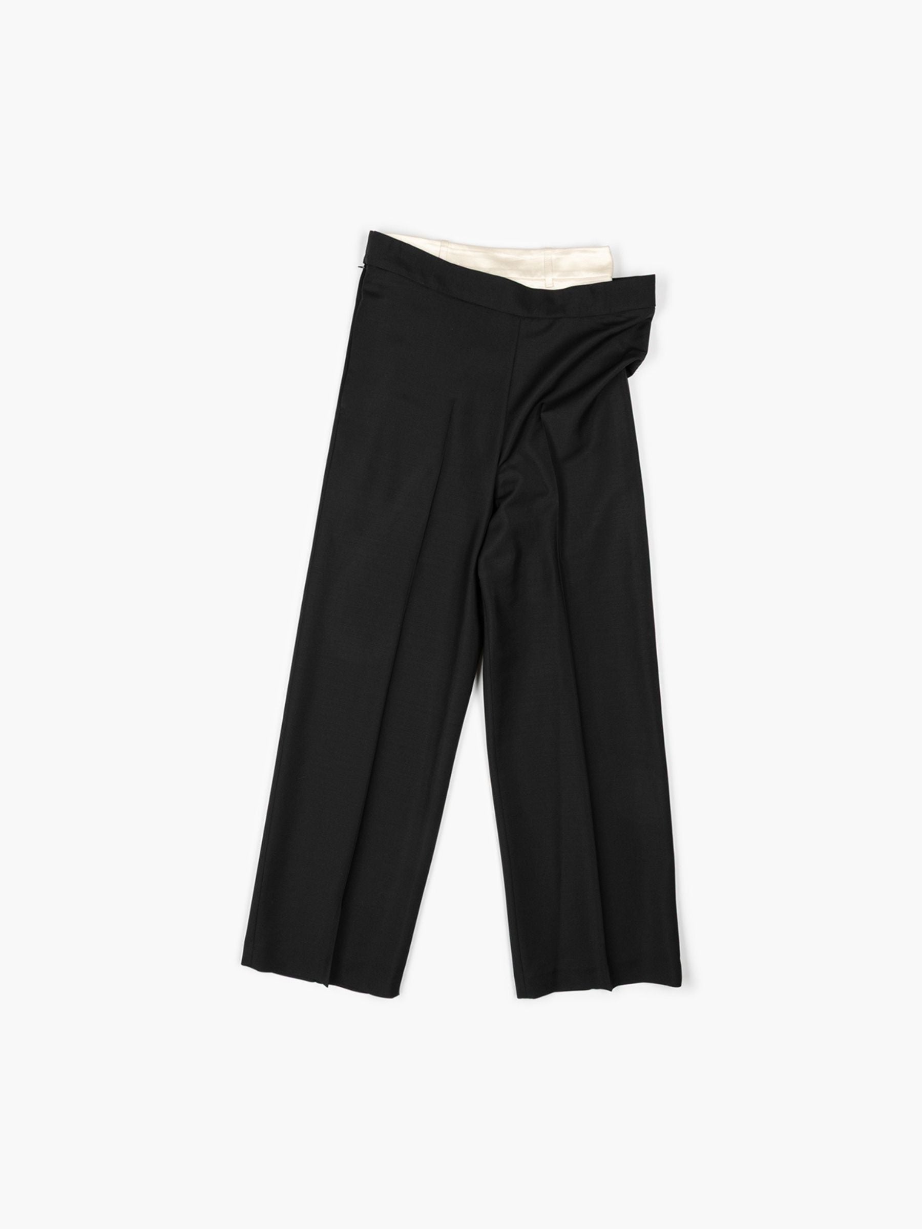 Rohe Double Waistband Trousers Black
