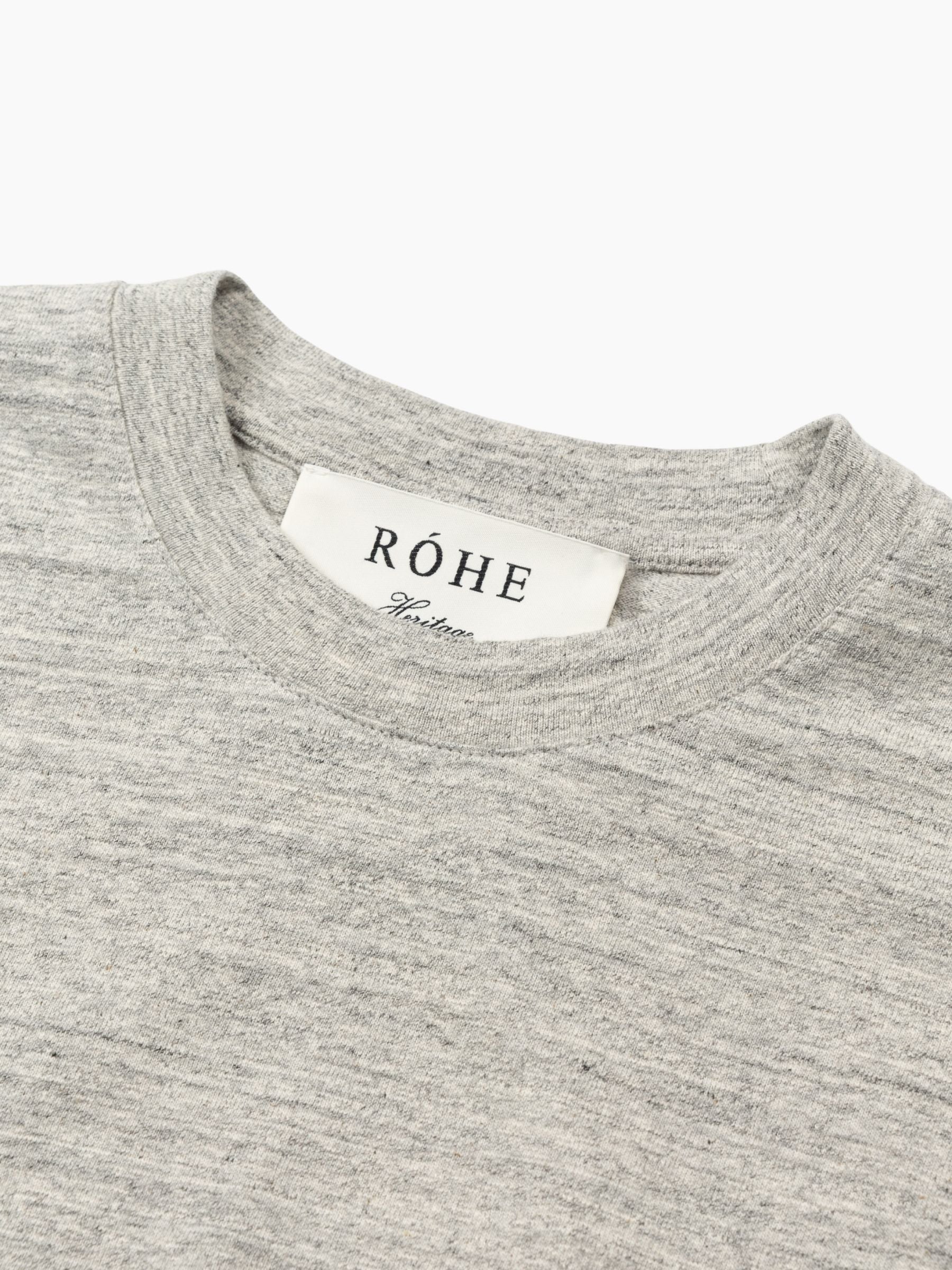 Rohe Japanese Mouline Jersey T-Shirt Grey