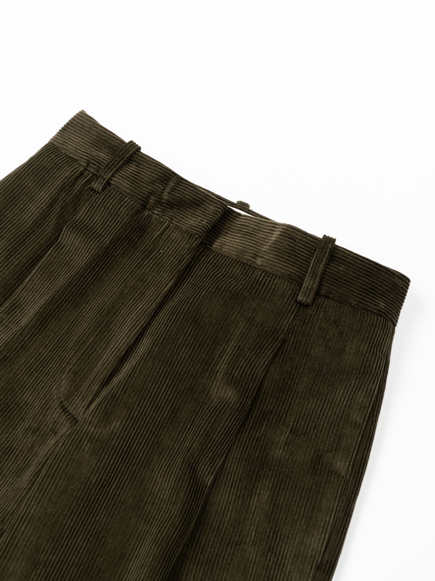 Rohe Ted Tailored Corduroy Trousers Forest