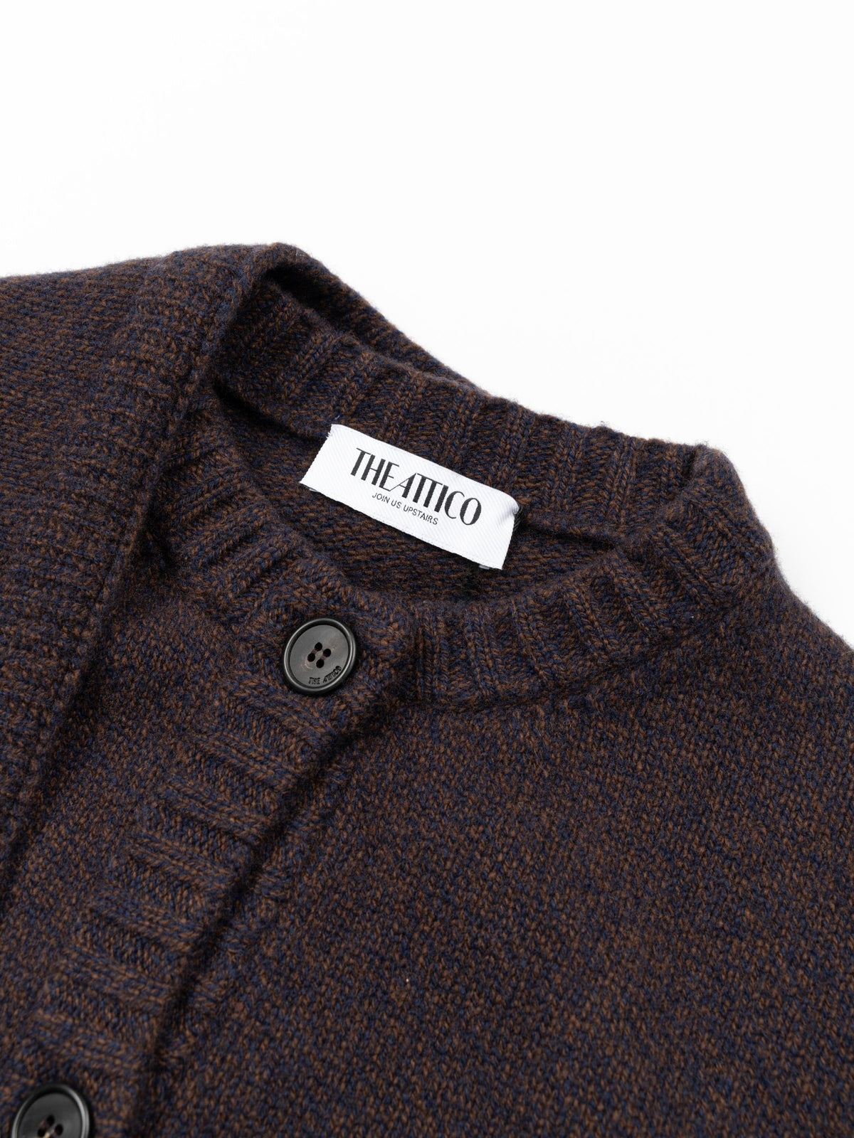 The Attico Cashmere Cardigan Brown Shades
