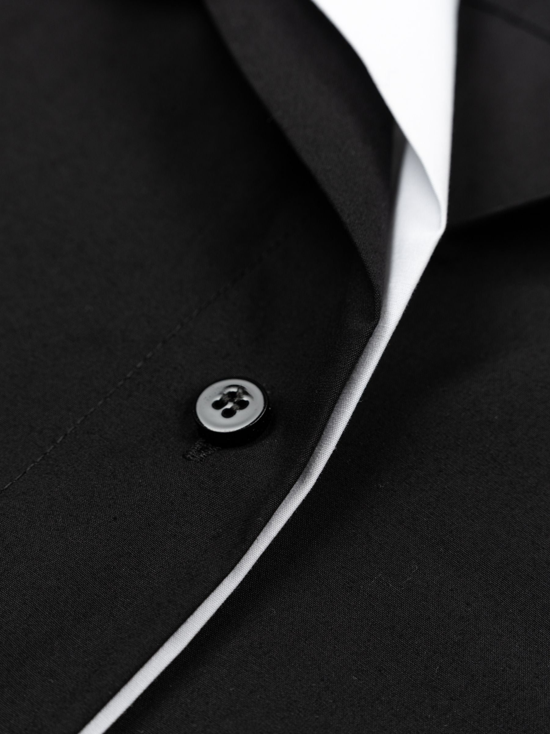 The Attico Contrast Shirt Black White